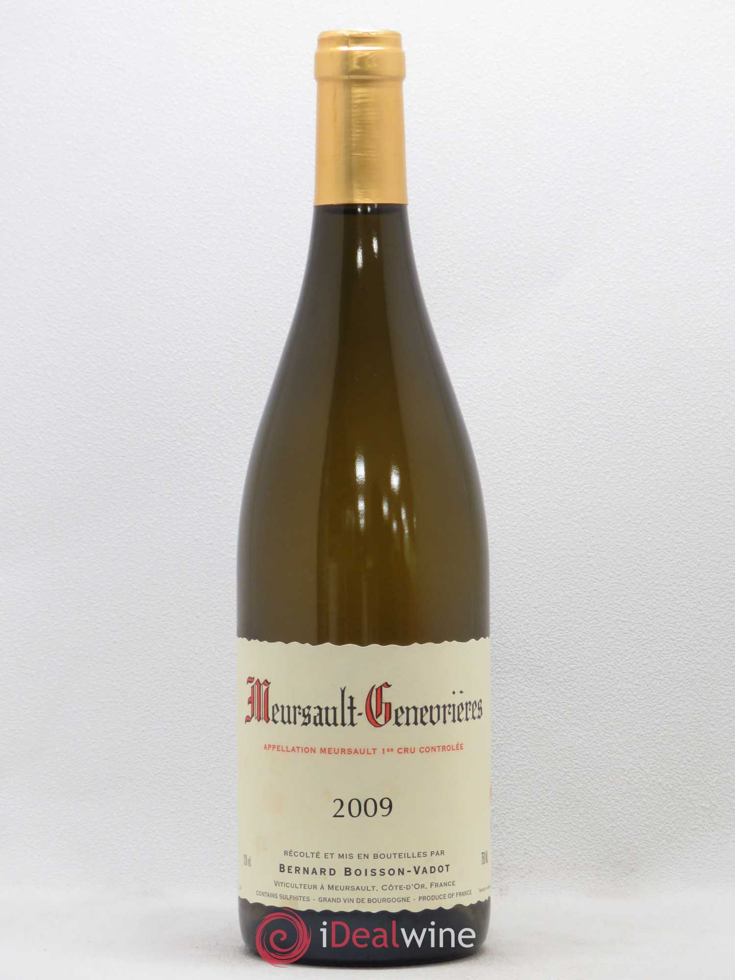 Meursault 1er Cru Genevrières Boisson-Vadot (Domaine) 2009 - Lot de 1 bouteille - 0