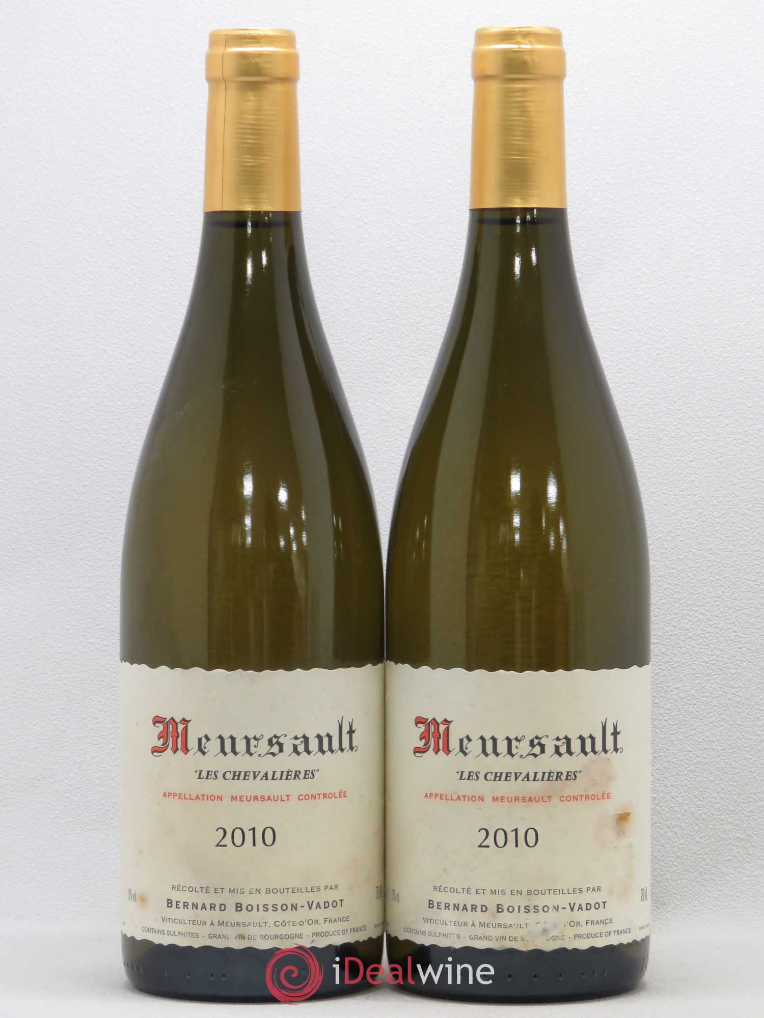 Meursault Les Chevalières Boisson-Vadot (Domaine) 2010 - Lot de 2 bouteilles - 0