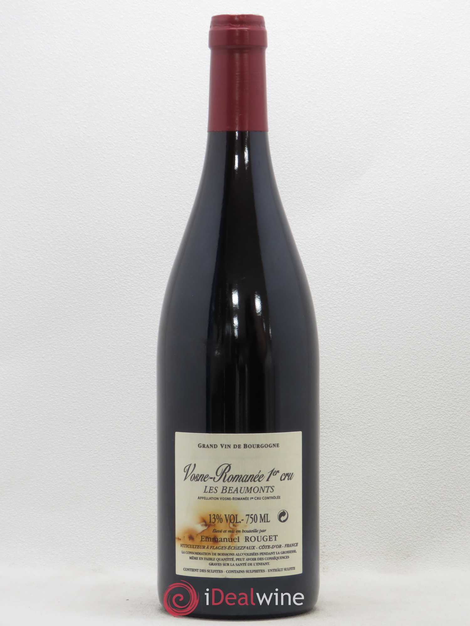 Vosne-Romanée 1er Cru Les Beaumonts Emmanuel Rouget 2011 - Lot de 1 bouteille - 1