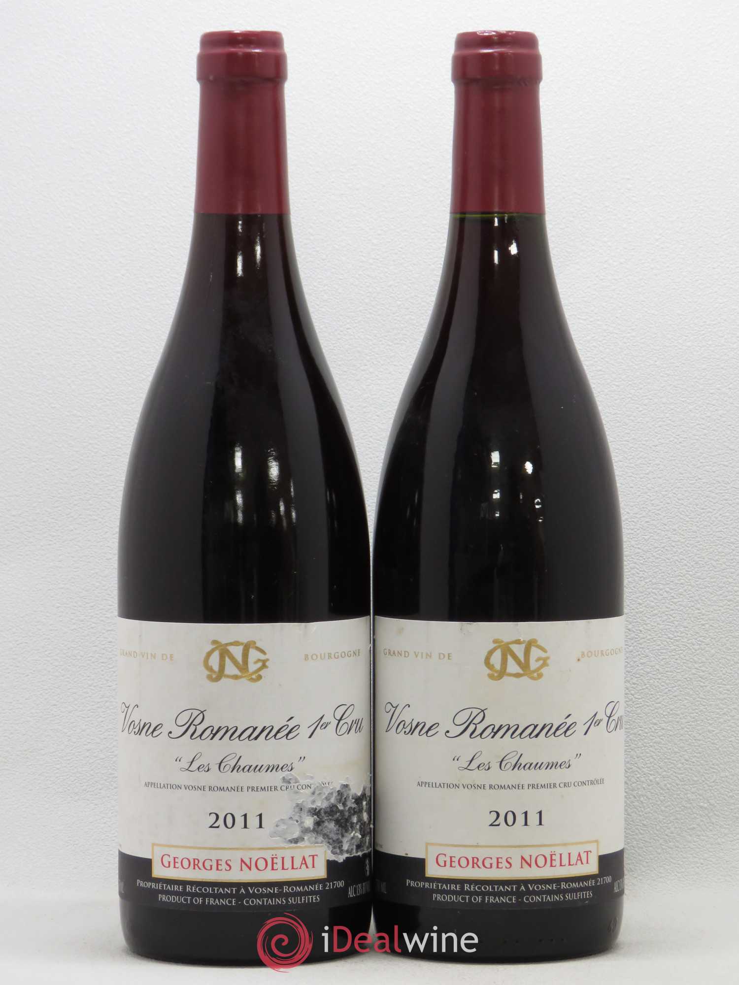 Vosne-Romanée 1er Cru Les Chaumes Georges Noëllat (Domaine) 2011 - Lot de 2 bouteilles - 0