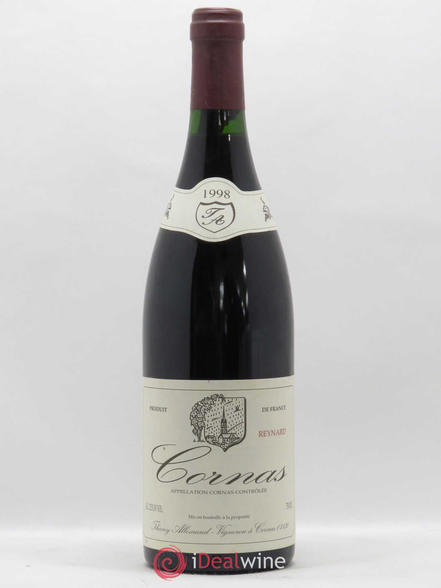 Cornas Reynard Thierry Allemand 1998 - Lot de 1 bouteille - 0