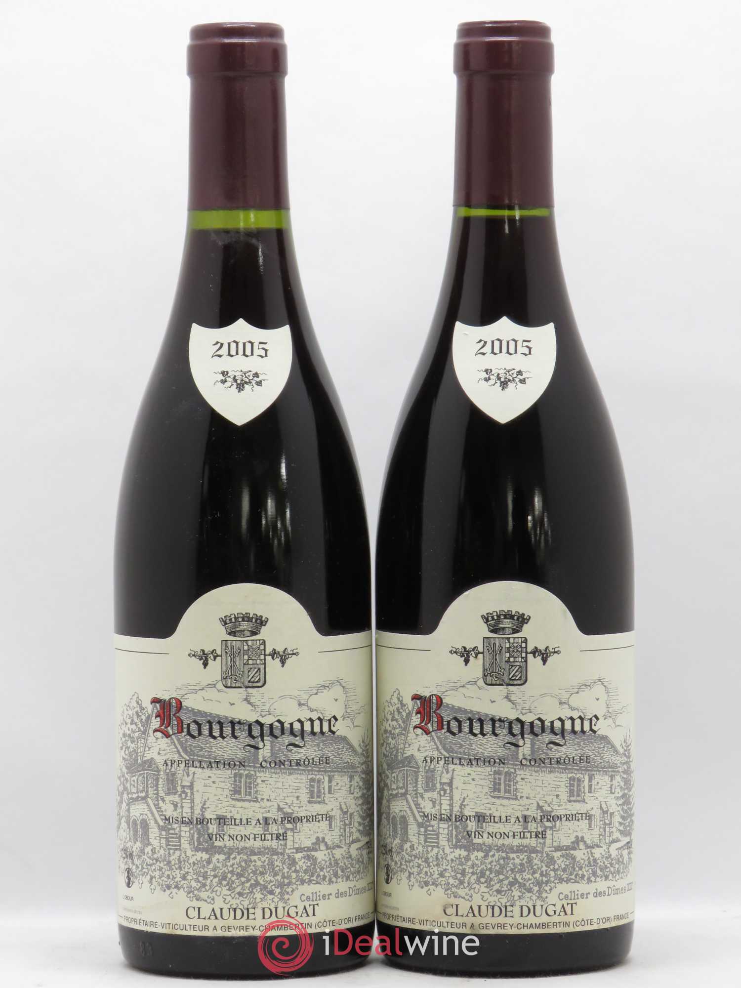 Bourgogne Claude Dugat 2005 - Lot de 2 bouteilles - 0