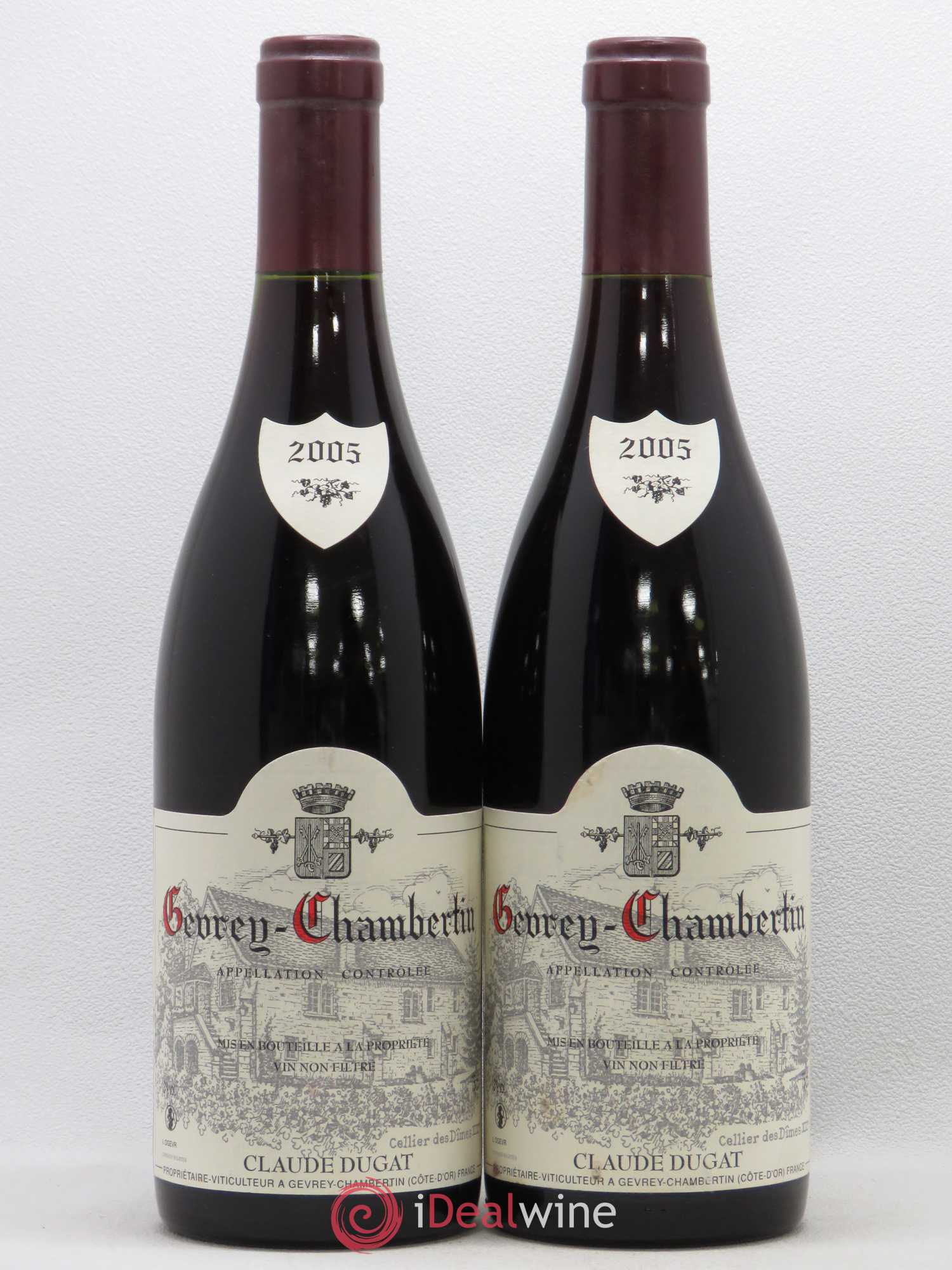 Gevrey-Chambertin Claude Dugat 2005 - Lot de 2 bouteilles - 0