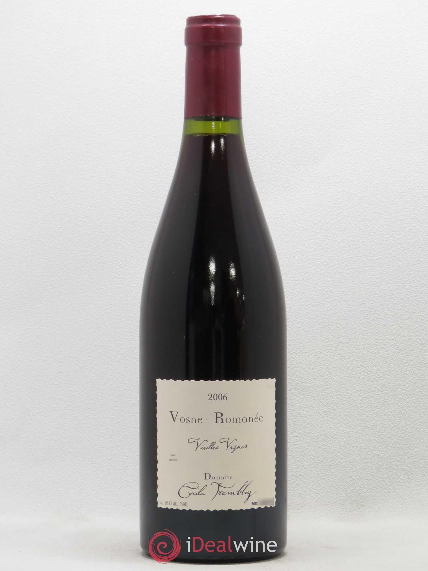 Vosne-Romanée Vieilles Vignes Cécile Tremblay 2006 - Lot de 1 bouteille - 0