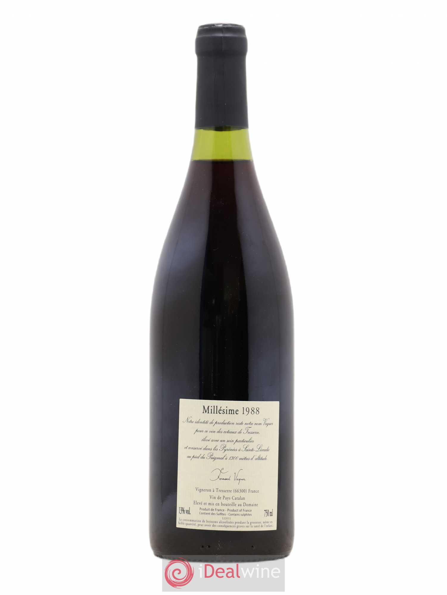 Côtes Catalanes (VDP des Côtes Catalanes) Fernand Vaquer 1988 - Lot de 1 bouteille - 1