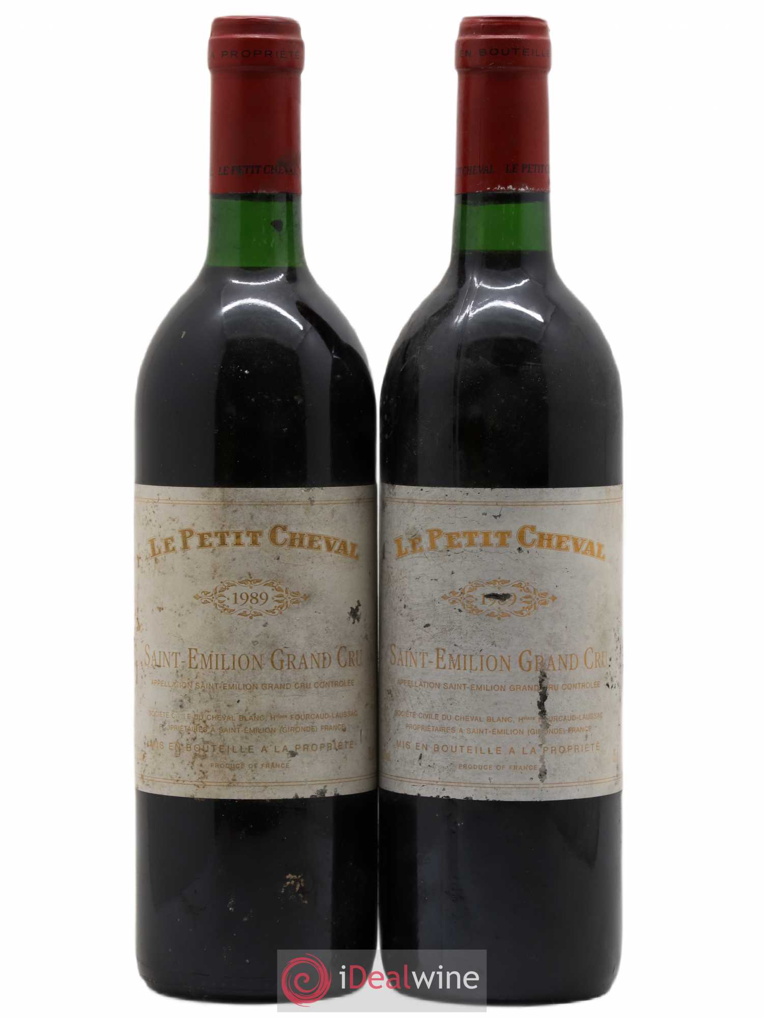 Le Petit Cheval Second Vin 1989 - Lot de 2 bouteilles - 0