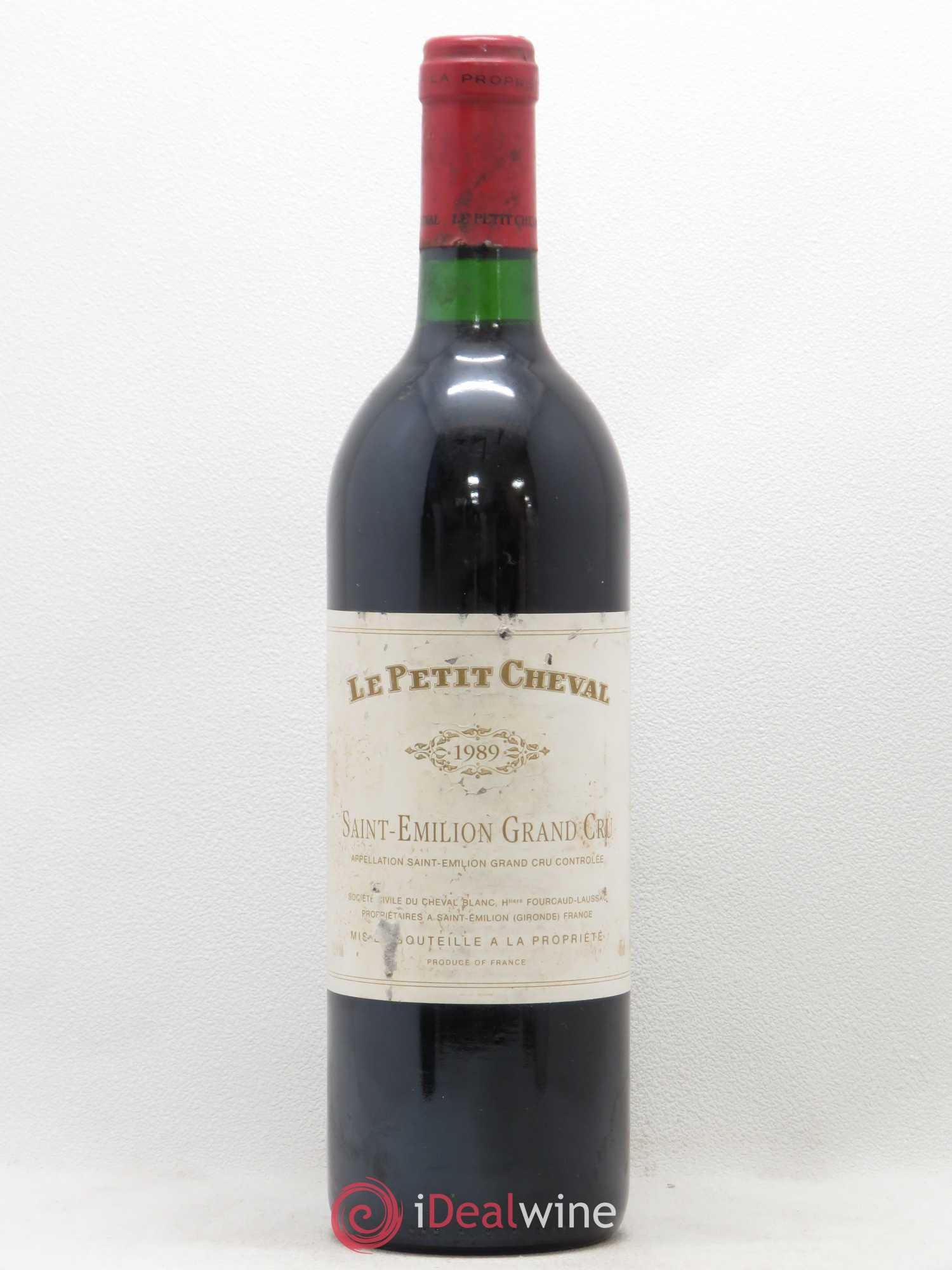 Le Petit Cheval Second Vin 1989 - Lot de 1 bouteille - 0