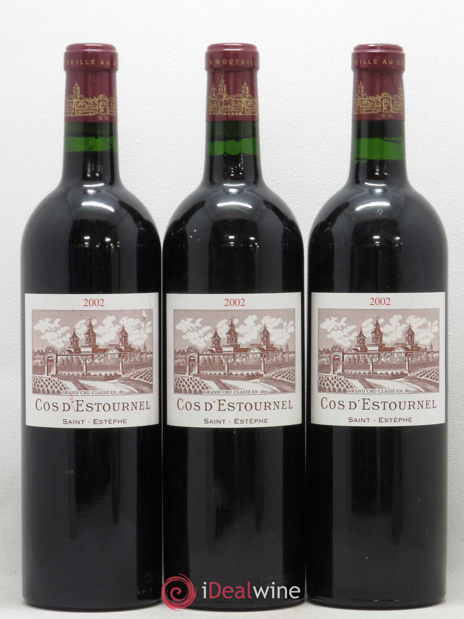 Cos d'Estournel 2ème Grand Cru Classé 2002 - Lot de 3 bouteilles - 0