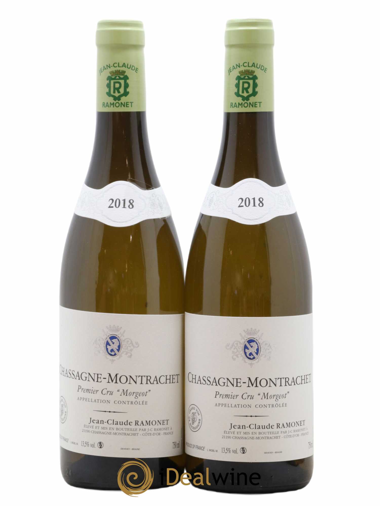 Chassagne-Montrachet 1er Cru Morgeot Ramonet (Domaine) 2018 - Lot de 2 bouteilles - 0