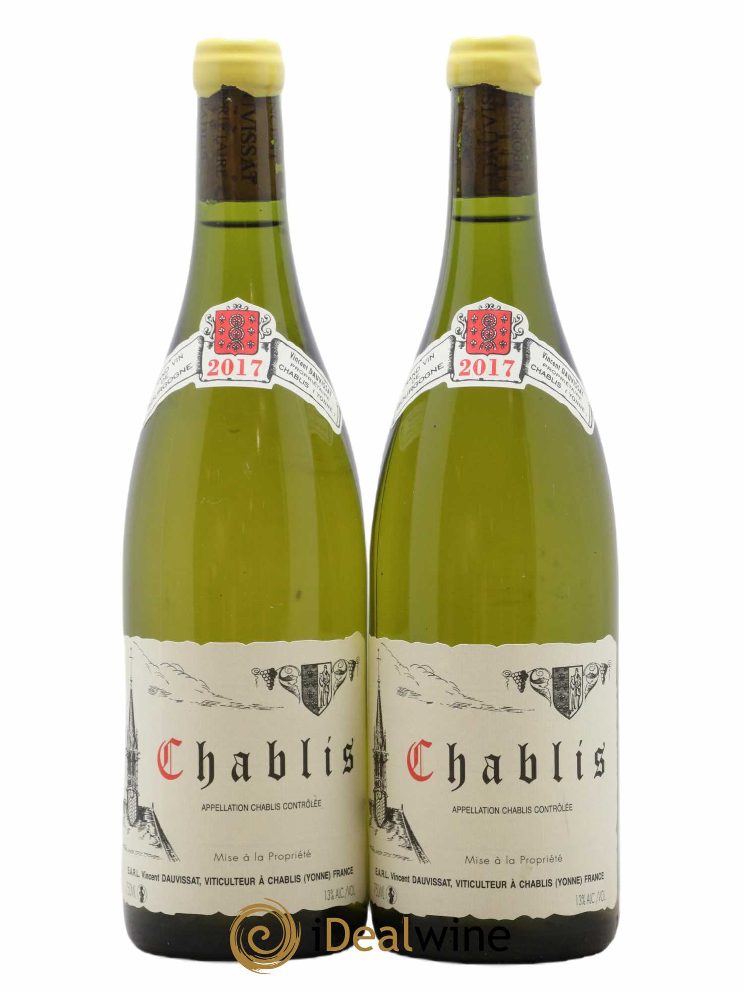 Chablis Vincent Dauvissat (Domaine) 2017 - Lot de 2 bouteilles - 0