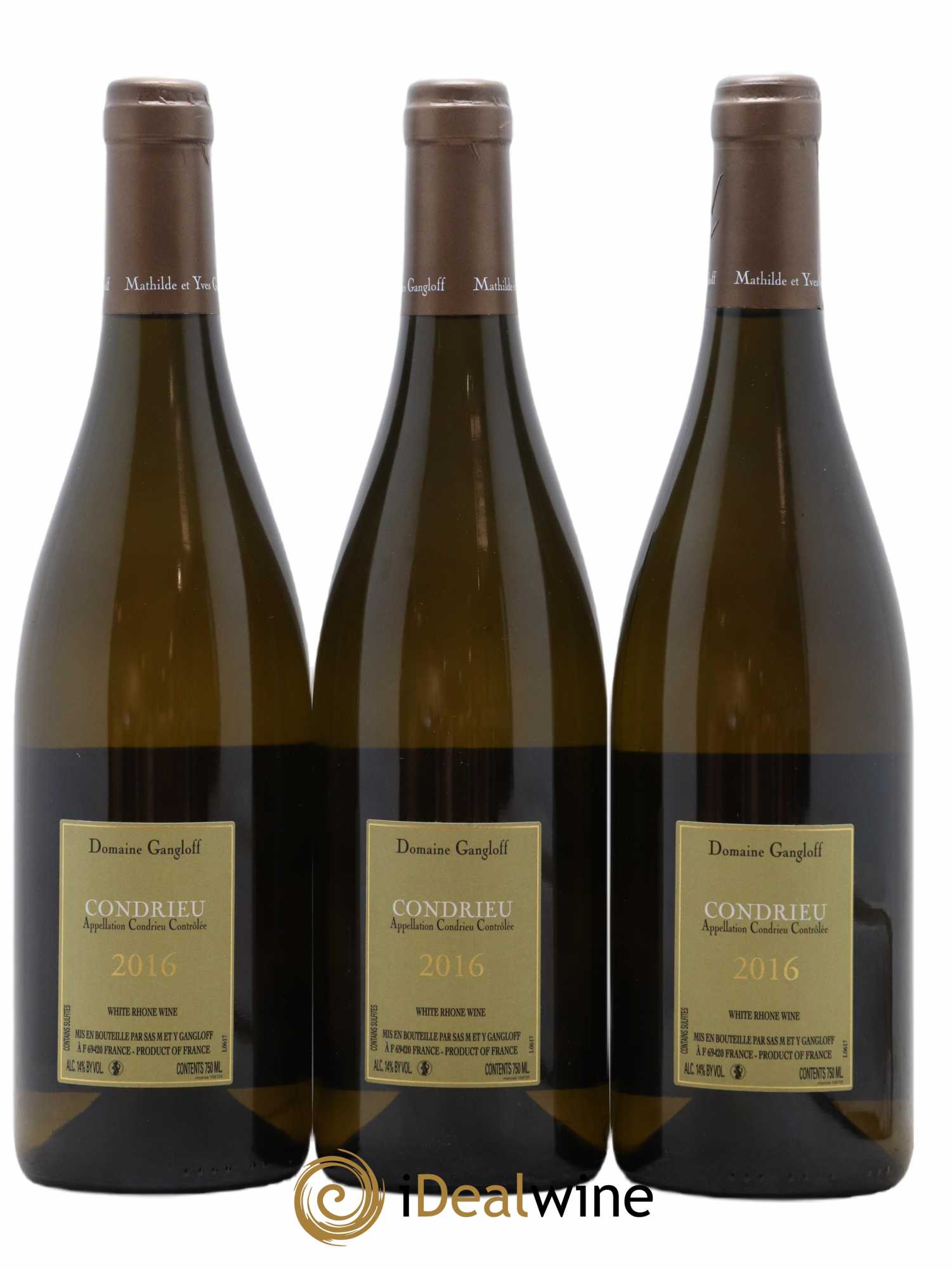 Condrieu Domaine Gangloff (Domaine) 2016 - Lot de 3 bouteilles - 1