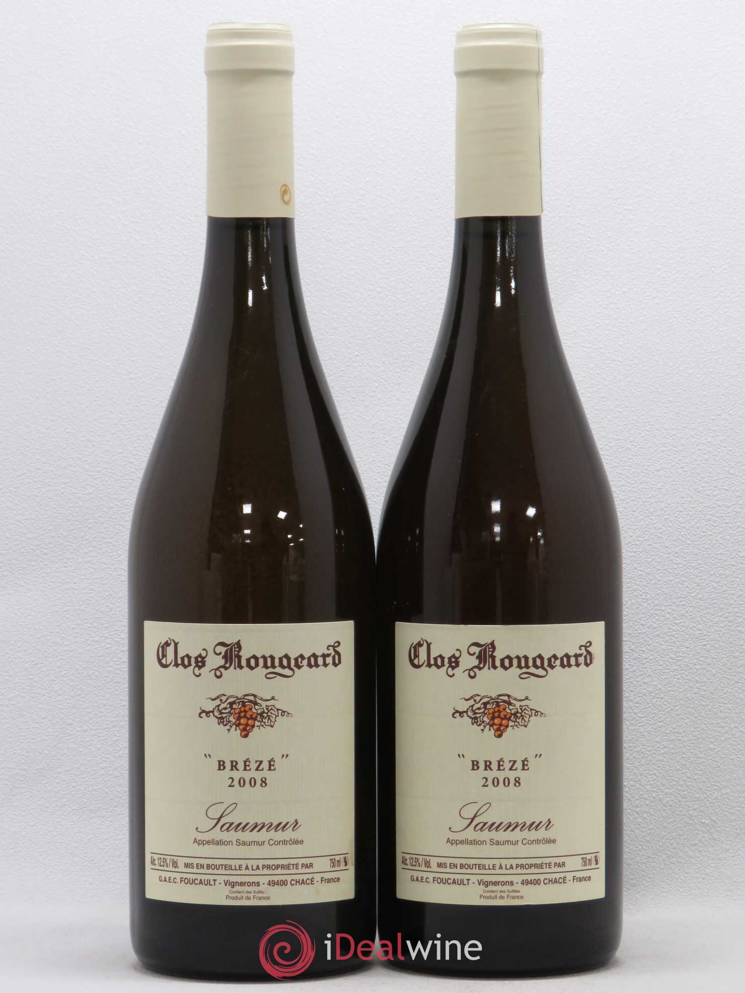 Saumur Brézé Clos Rougeard 2008 - Lot de 2 bouteilles - 0