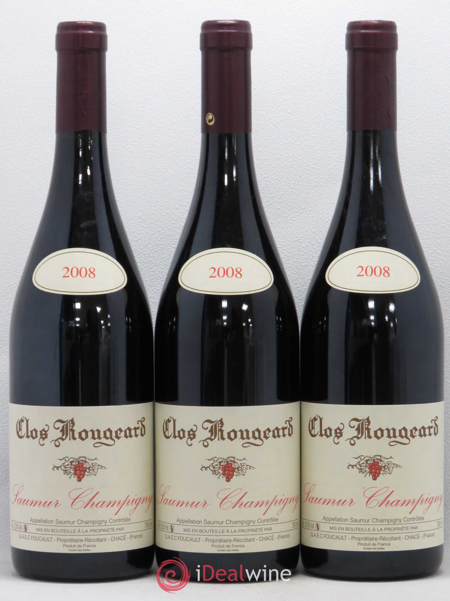 Saumur-Champigny Clos Rougeard 2008 - Lot de 3 bouteilles - 0