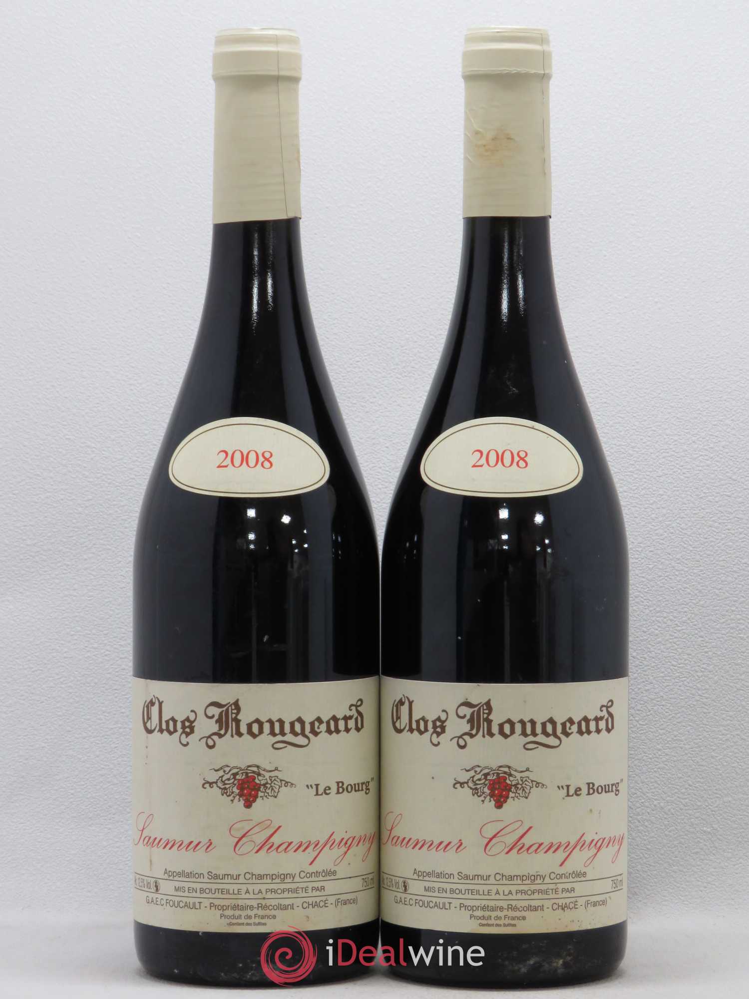 Saumur-Champigny Le Bourg Clos Rougeard 2008 - Lot de 2 bouteilles - 0