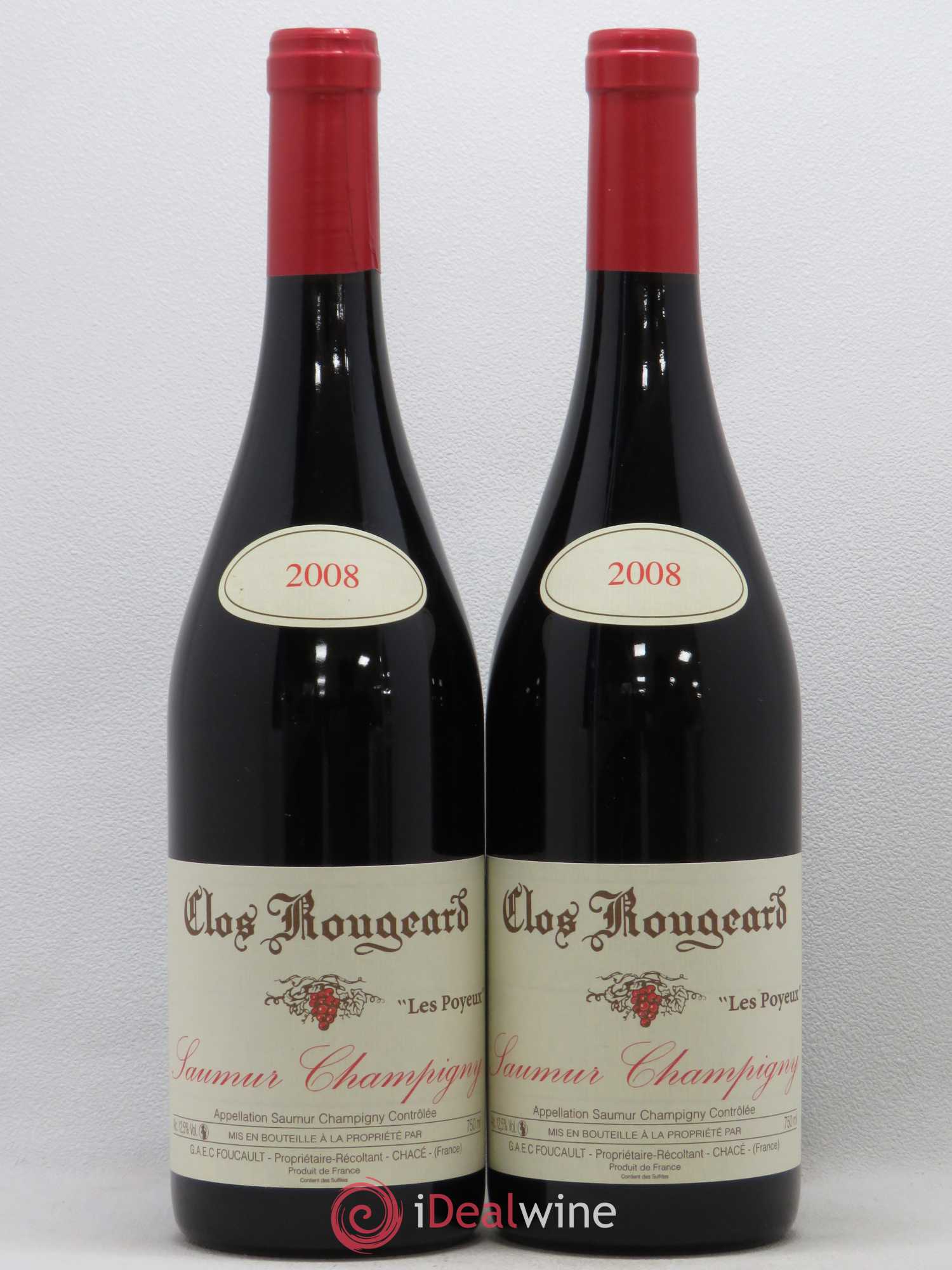 Saumur-Champigny Les Poyeux Clos Rougeard 2008 - Lot de 2 bouteilles - 0