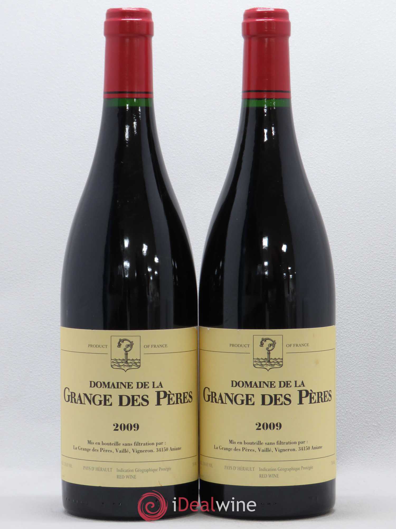 Pays d'Hérault Grange des Pères Laurent Vaillé 2009 - Lot de 2 bouteilles - 0