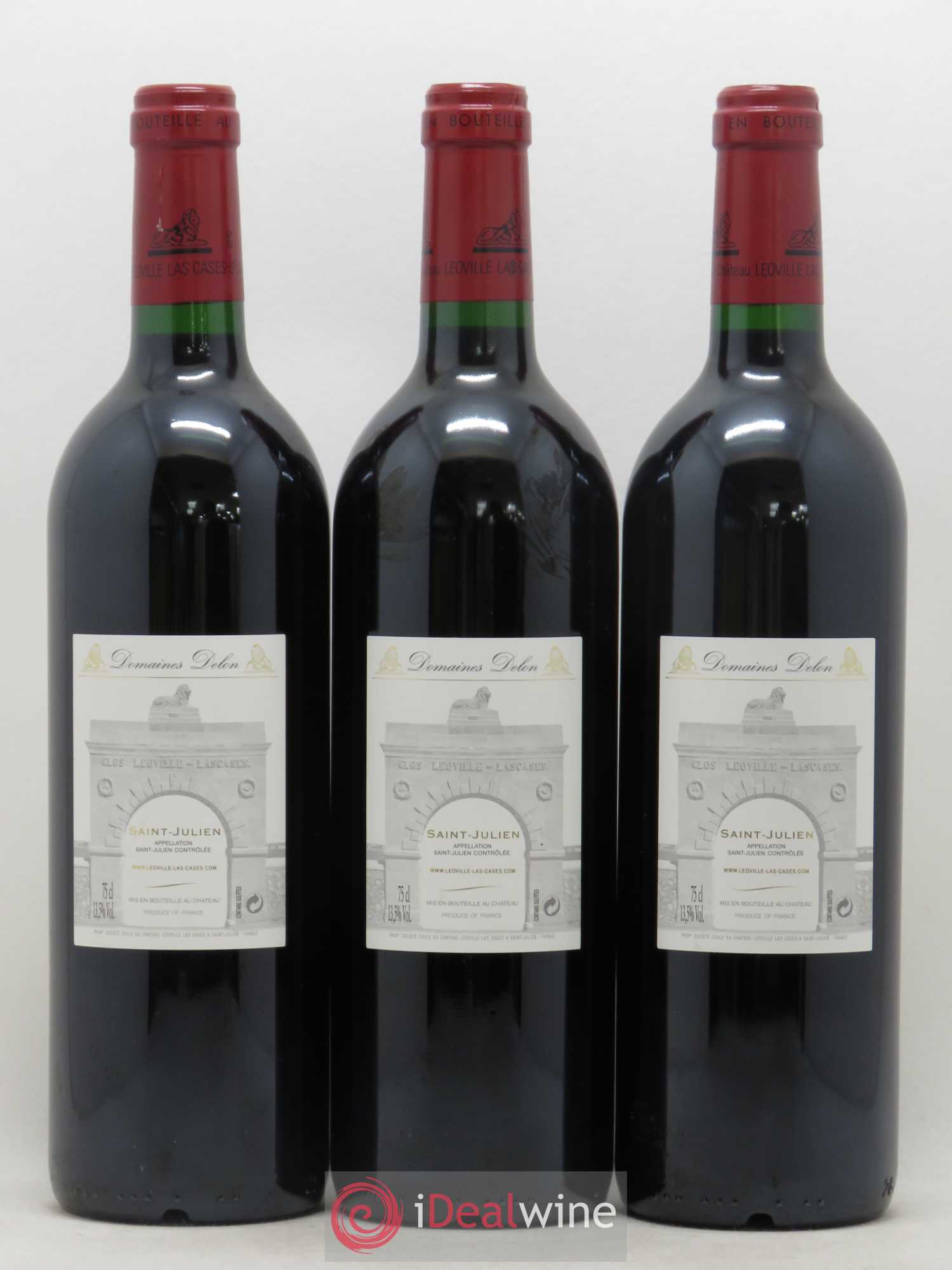 Château Léoville Las Cases 2ème Grand Cru Classé 2002 - Lot de 3 bouteilles - 1