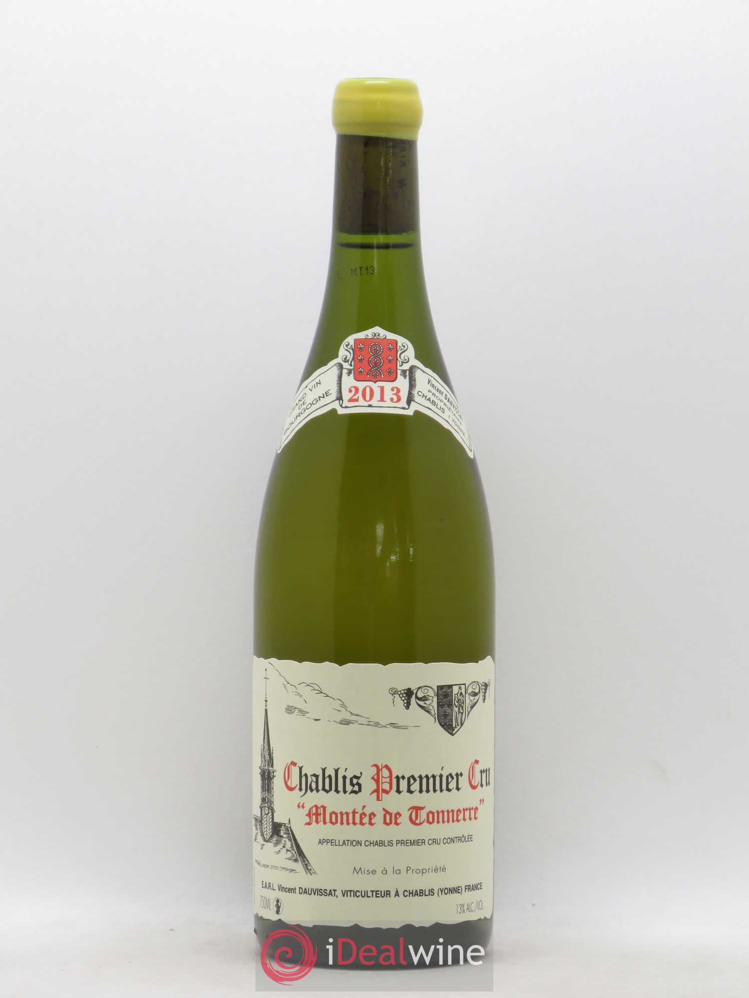 Chablis 1er Cru Montée de Tonnerre Vincent Dauvissat (Domaine) 2013 - Lot de 1 bouteille - 0
