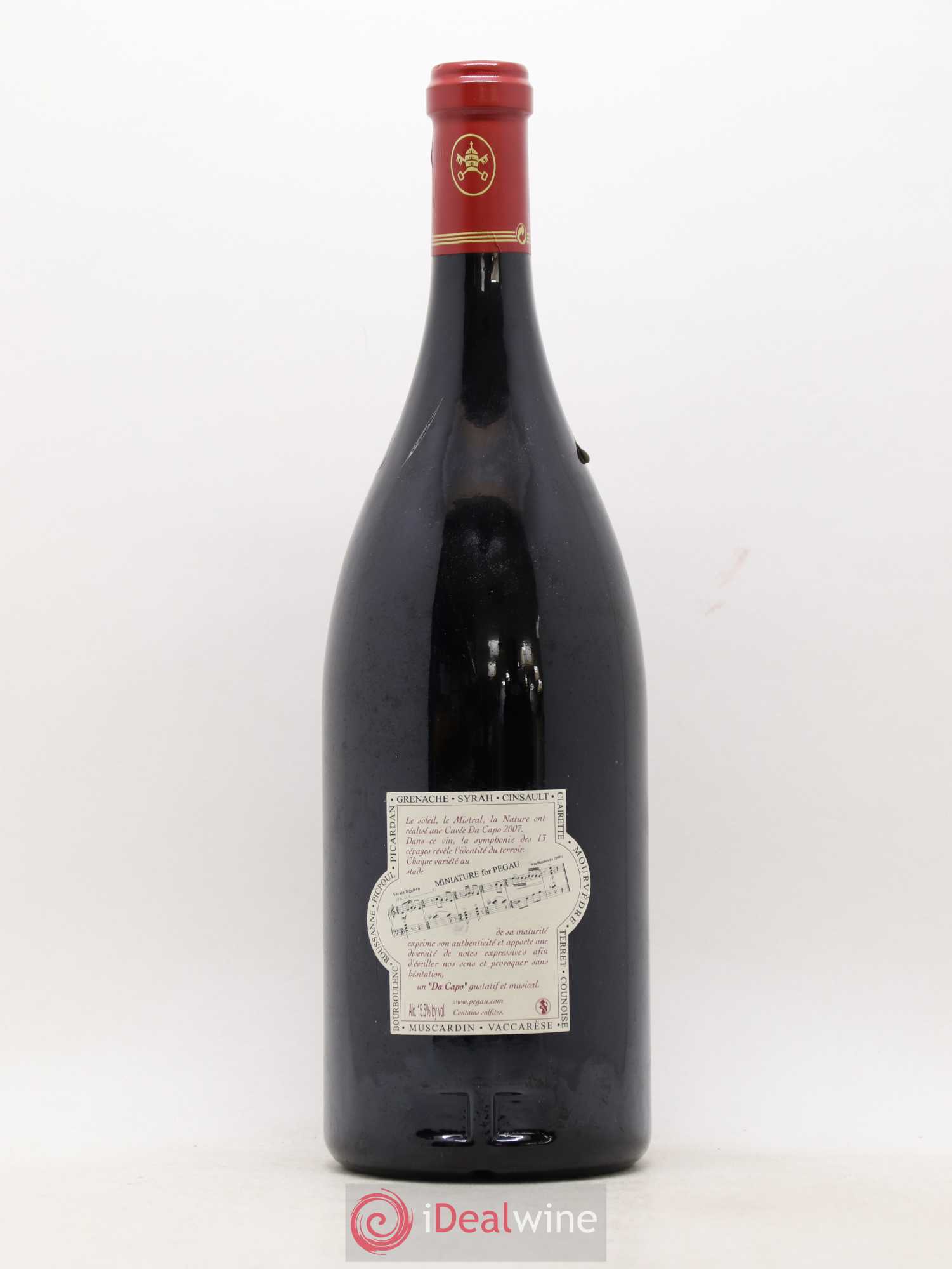Châteauneuf-du-Pape Domaine du Pégau Cuvée Da Capo Paul et Laurence Féraud 2007 - Lot de 1 magnum - 1