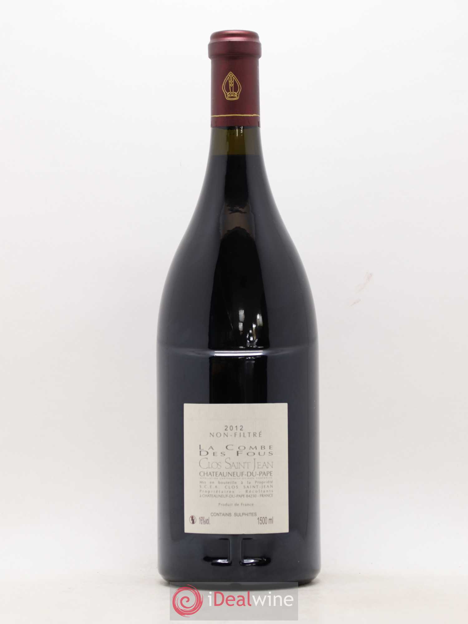 Châteauneuf-du-Pape Clos Saint-Jean La Combe des Fous Pascal et Vincent Maurel 2012 - Lot de 1 magnum - 1