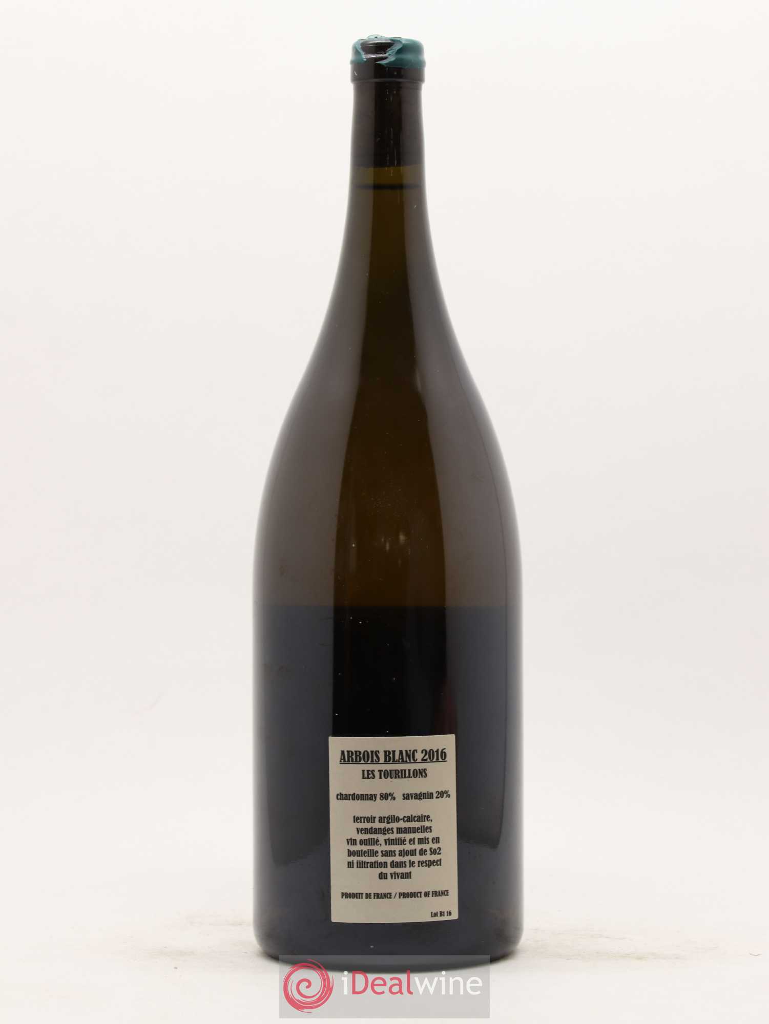 Arbois Chardonnay Savagnin Les Tourillons Adeline Houillon & Renaud Bruyère 2016 - Lot de 1 magnum - 1