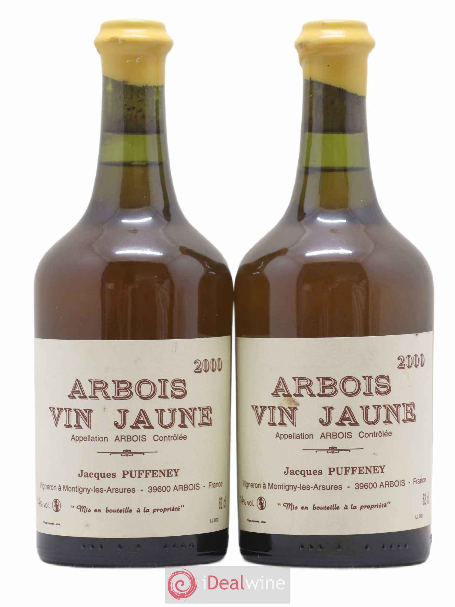 Arbois Vin Jaune Jacques Puffeney 2000 - Lot de 2 bouteilles - 0