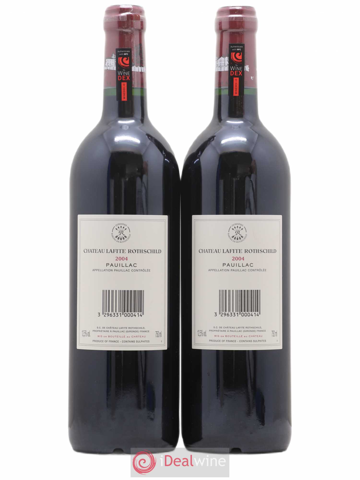 Château Lafite Rothschild 1er Grand Cru Classé 2004 - Lot de 2 bouteilles - 1