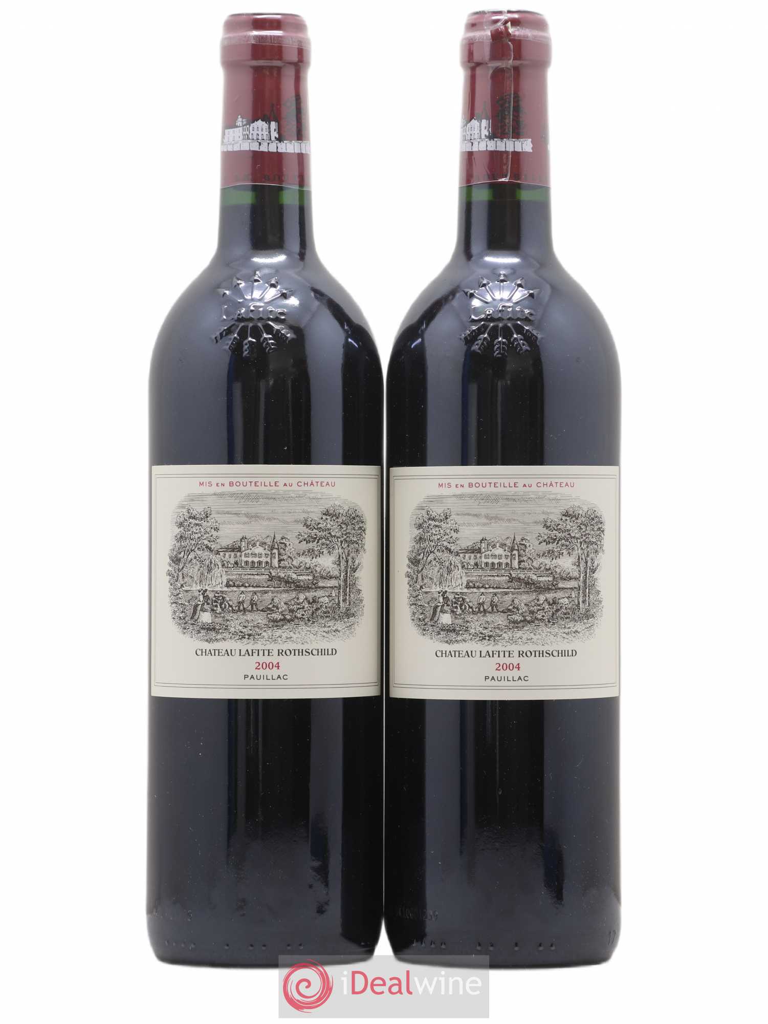 Château Lafite Rothschild 1er Grand Cru Classé 2004 - Lot de 2 bouteilles - 0