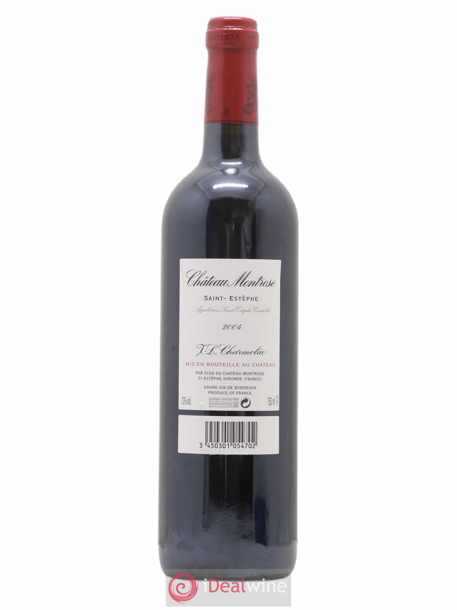 Château Montrose 2ème Grand Cru Classé 2004 - Lot de 1 bouteille - 1