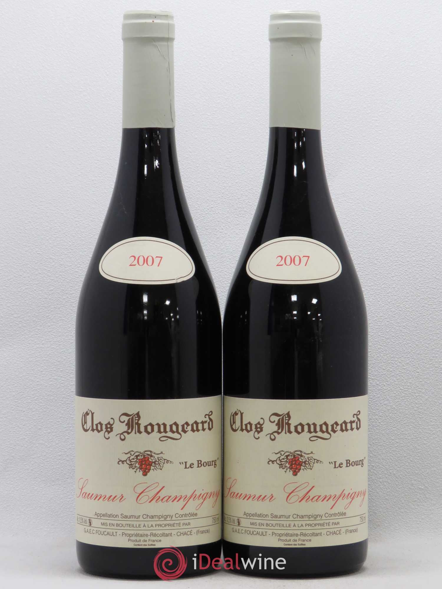 Saumur-Champigny Le Bourg Clos Rougeard 2007 - Lot de 2 bouteilles - 0