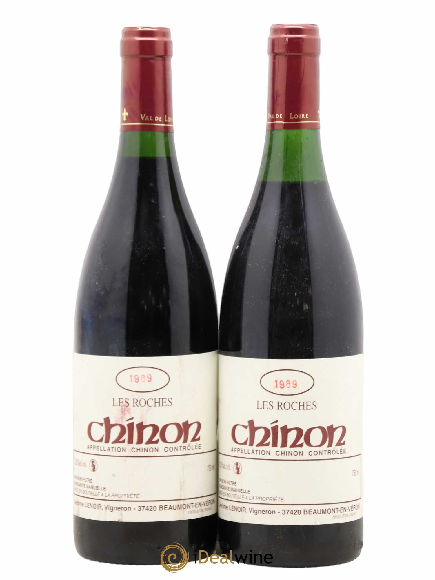 Chinon Les Roches Lenoir (Domaine) 1989 - Lot de 2 bouteilles - 0