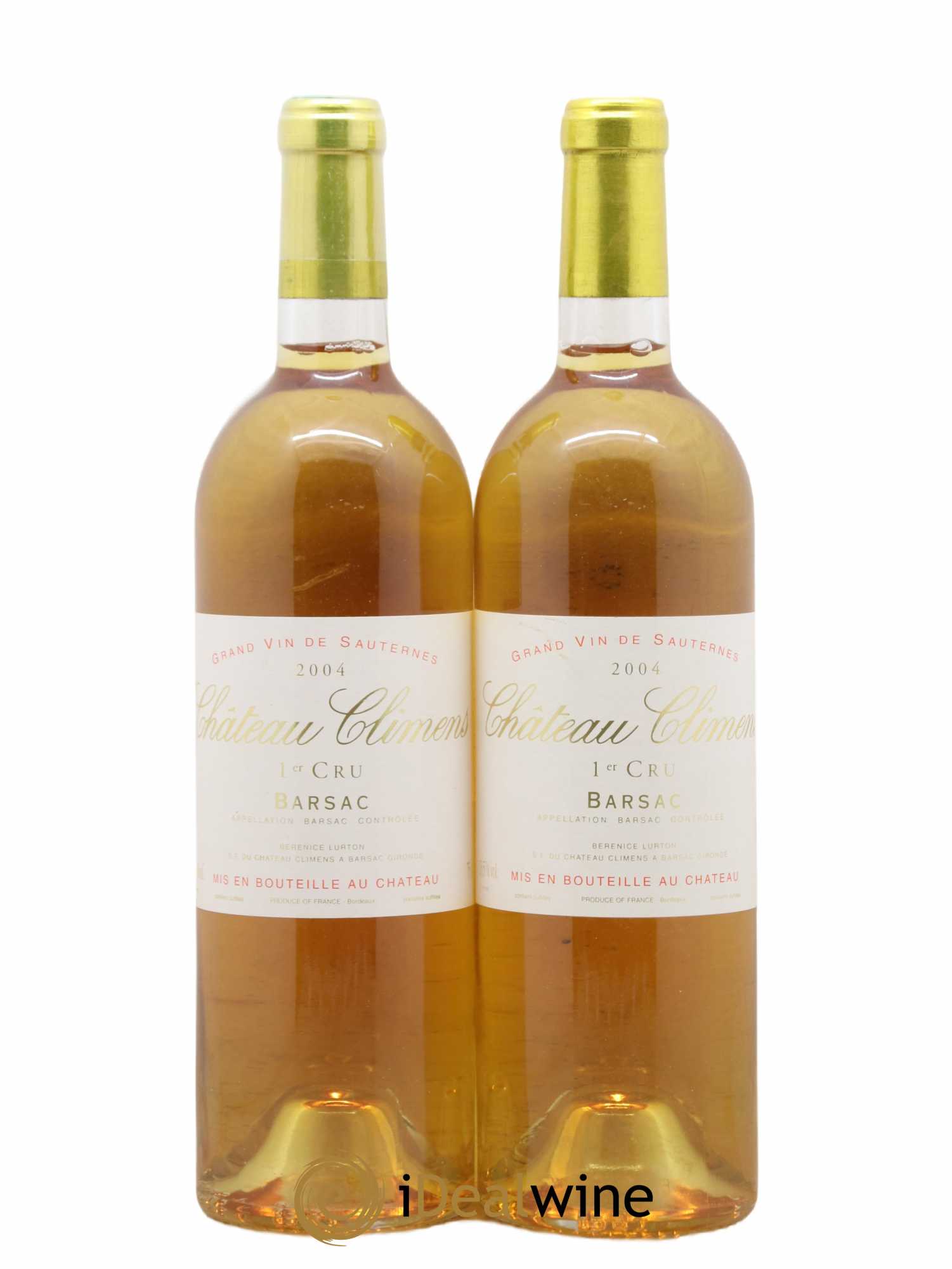 Château Climens 1er Grand Cru Classé 2004 - Lotto di 2 bottiglie - 0