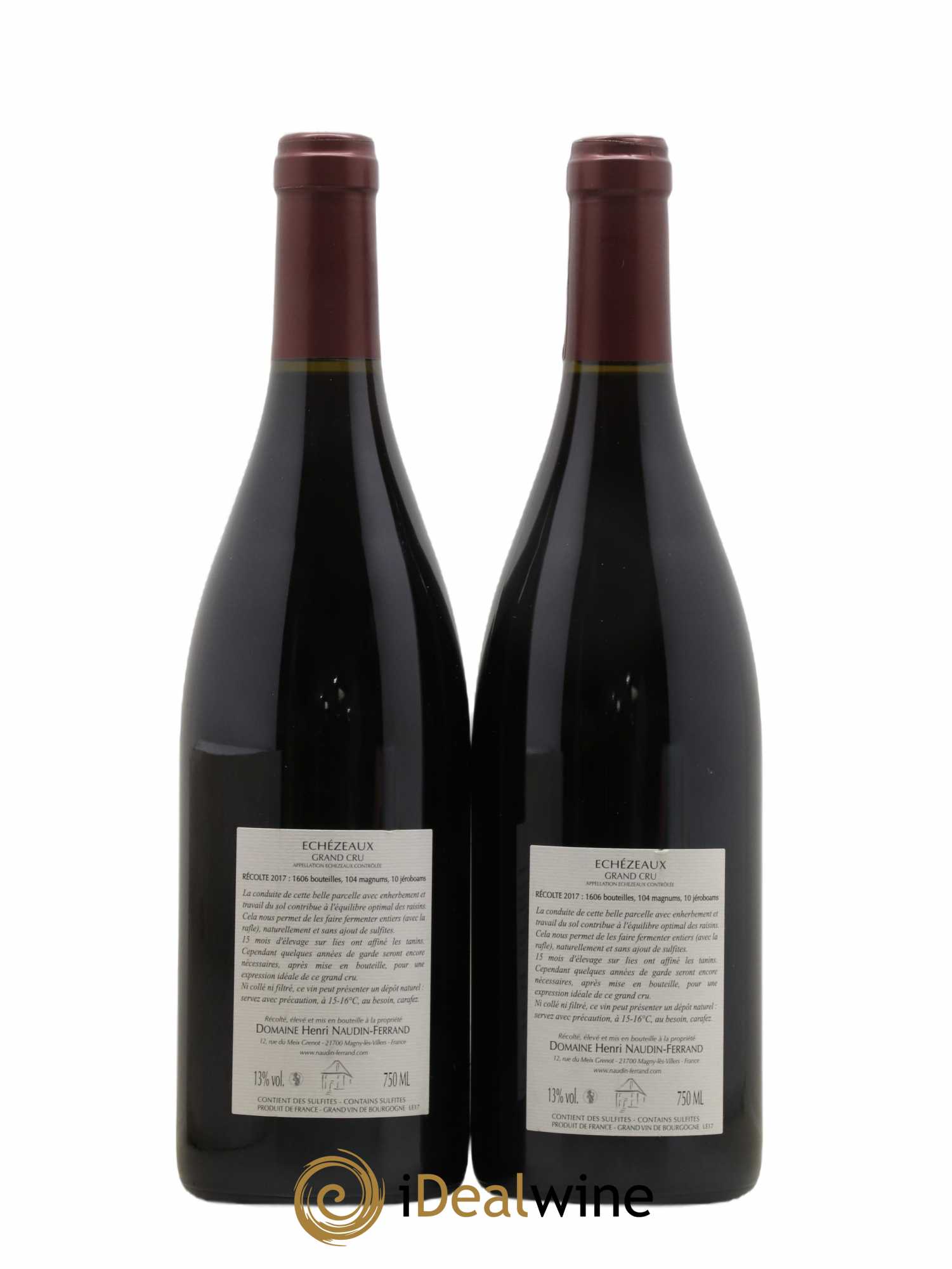 Echezeaux Grand Cru Naudin-Ferrand (Domaine) 2017 - Lot de 2 bouteilles - 1