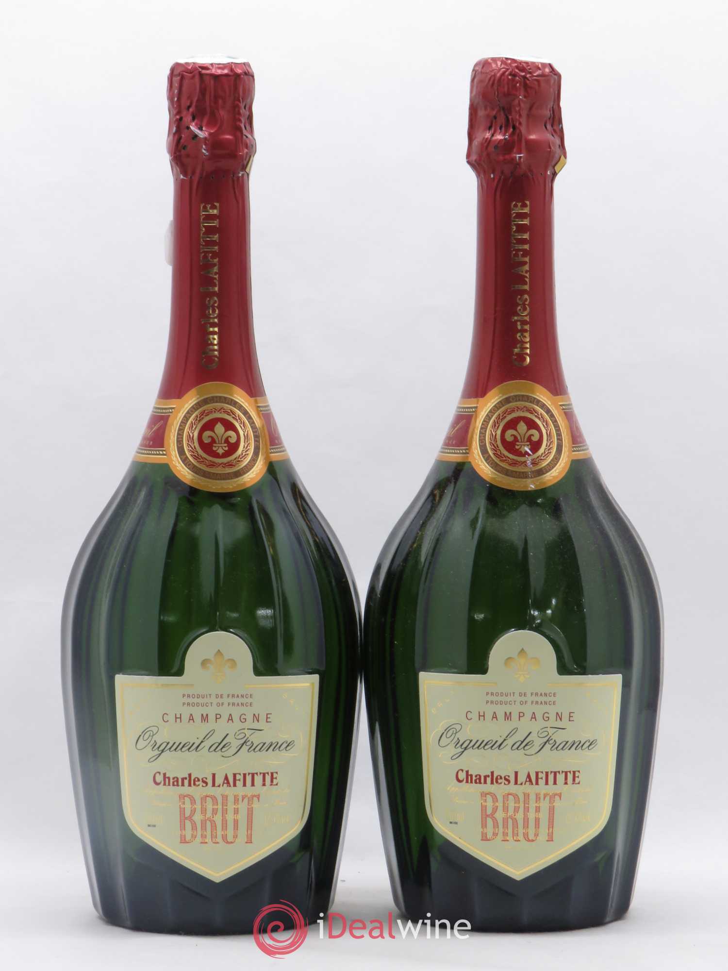 Champagne Orgueil de France Charles Lafite - Posten von 2 Flaschen - 0