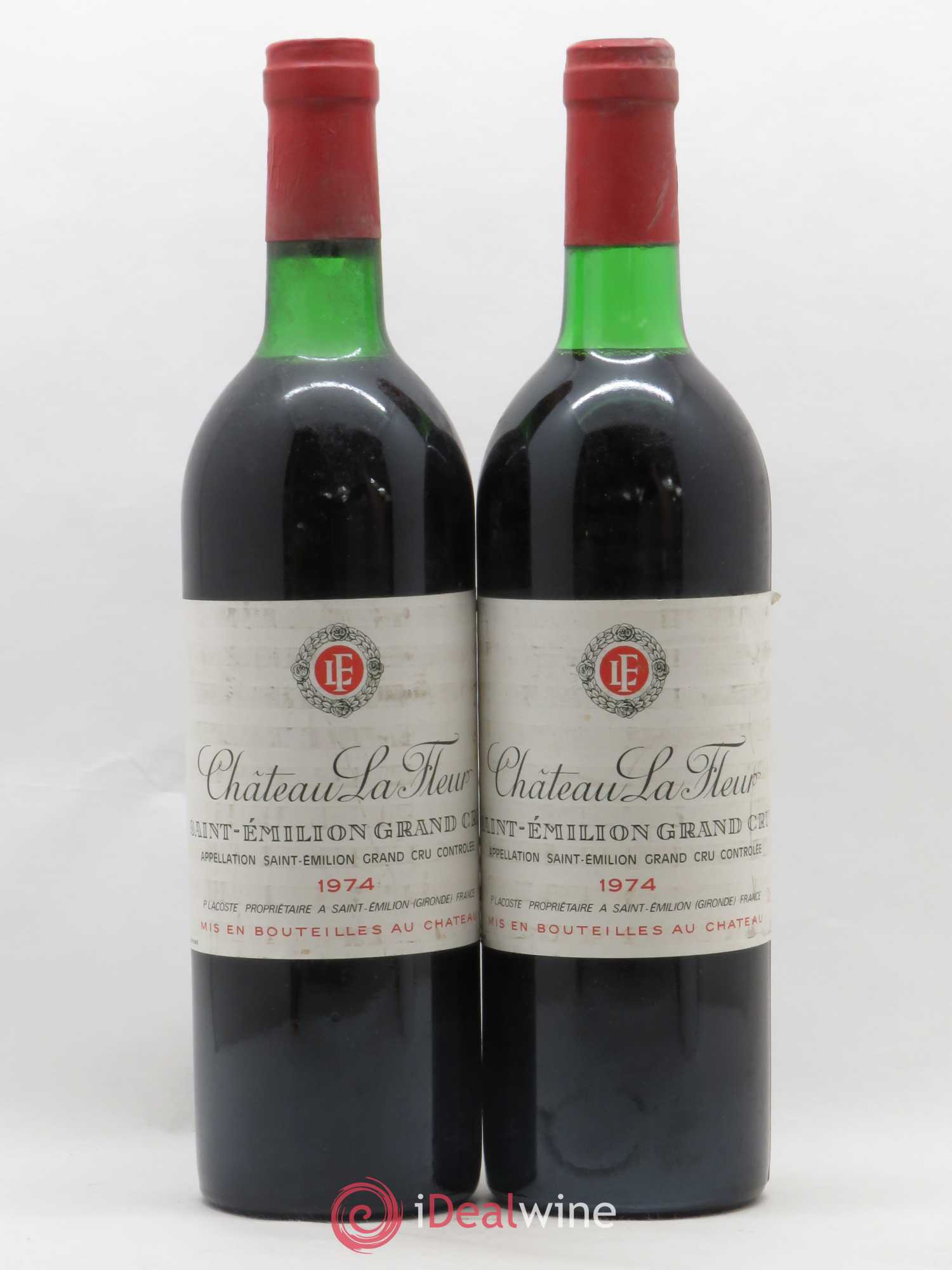 Château La Fleur 1974 - Lot de 2 bouteilles - 0