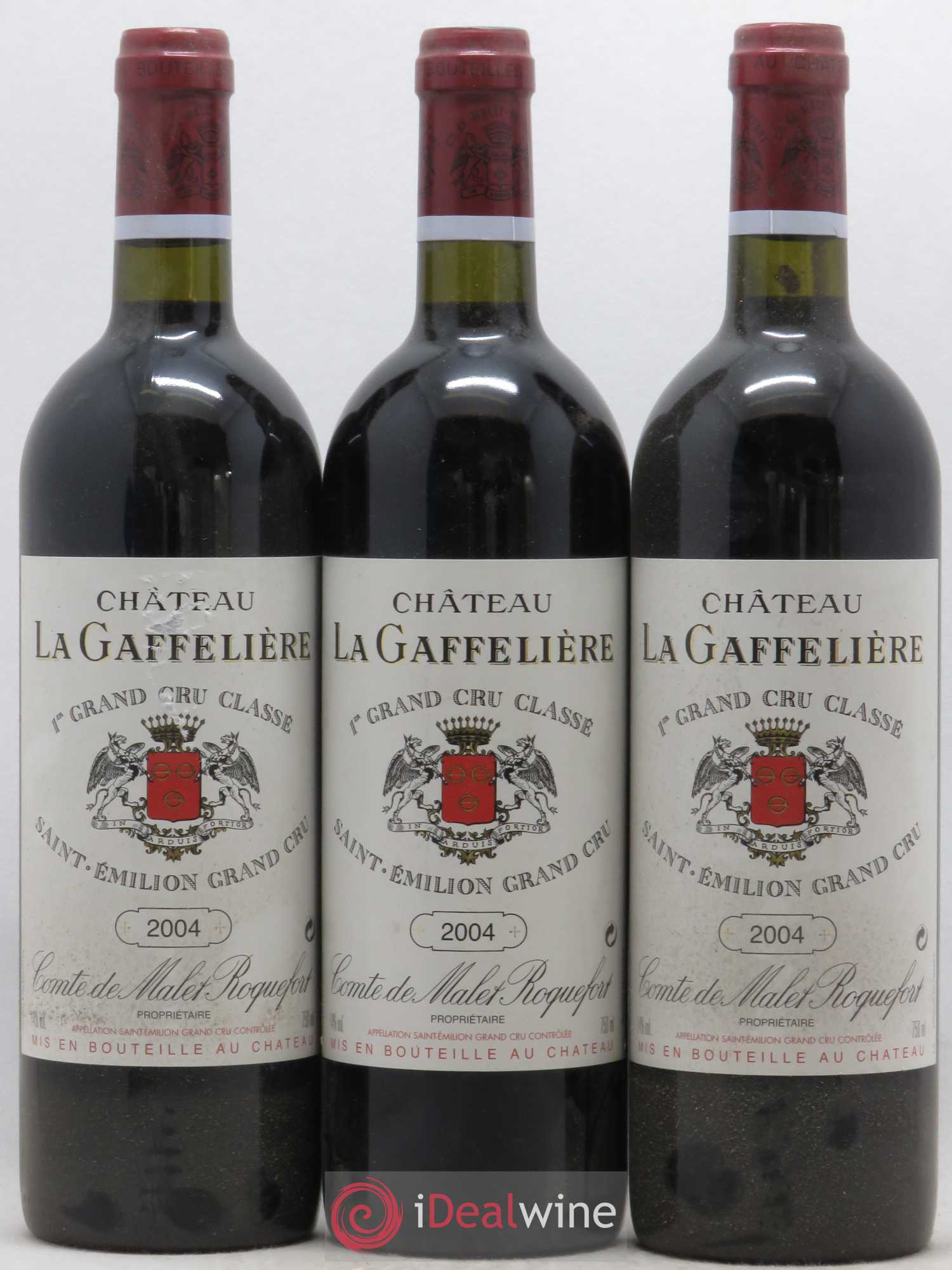 Château la Gaffelière 1er Grand Cru Classé B 2004 - Lot de 3 bouteilles - 0