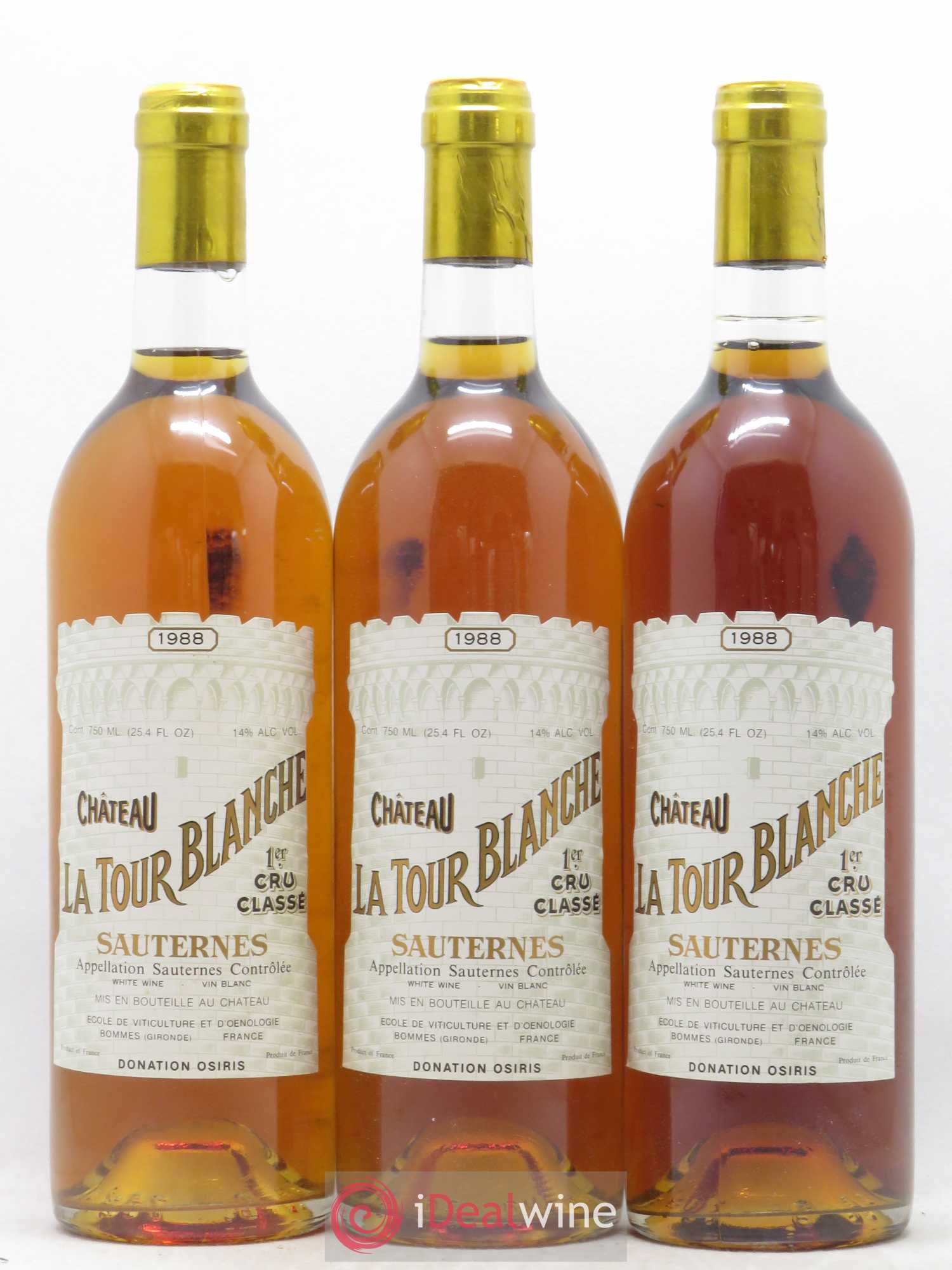 Château la Tour Blanche 1er Grand Cru Classé 1988 - Lotto di 6 bottiglie - 2