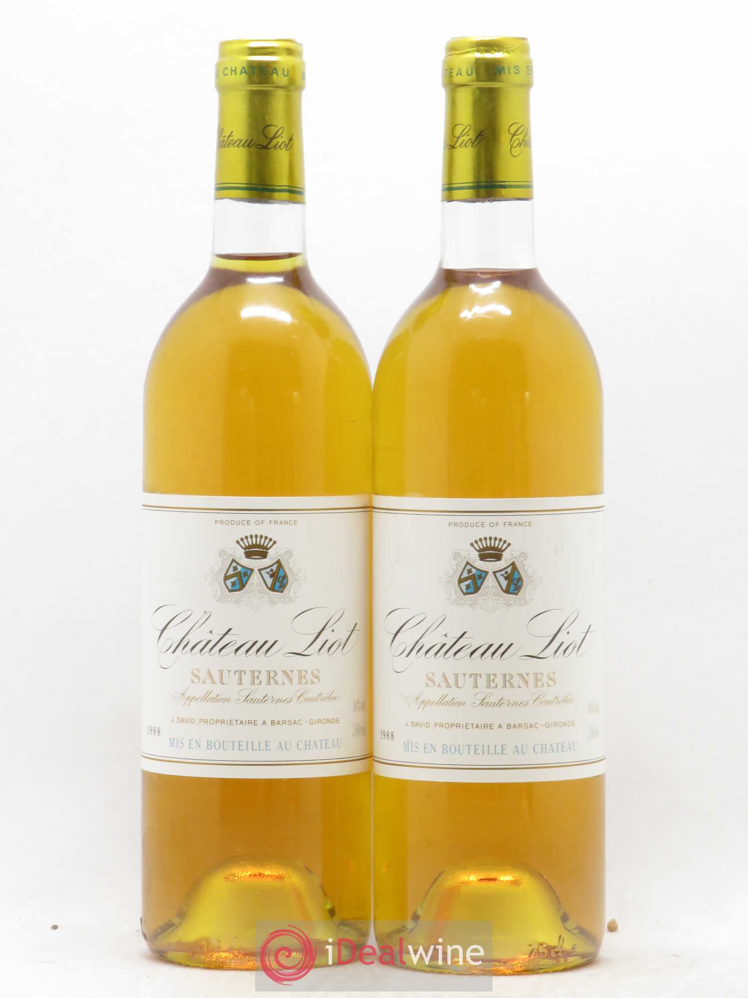 Château Liot 1988 - Lotto di 2 bottiglie - 0