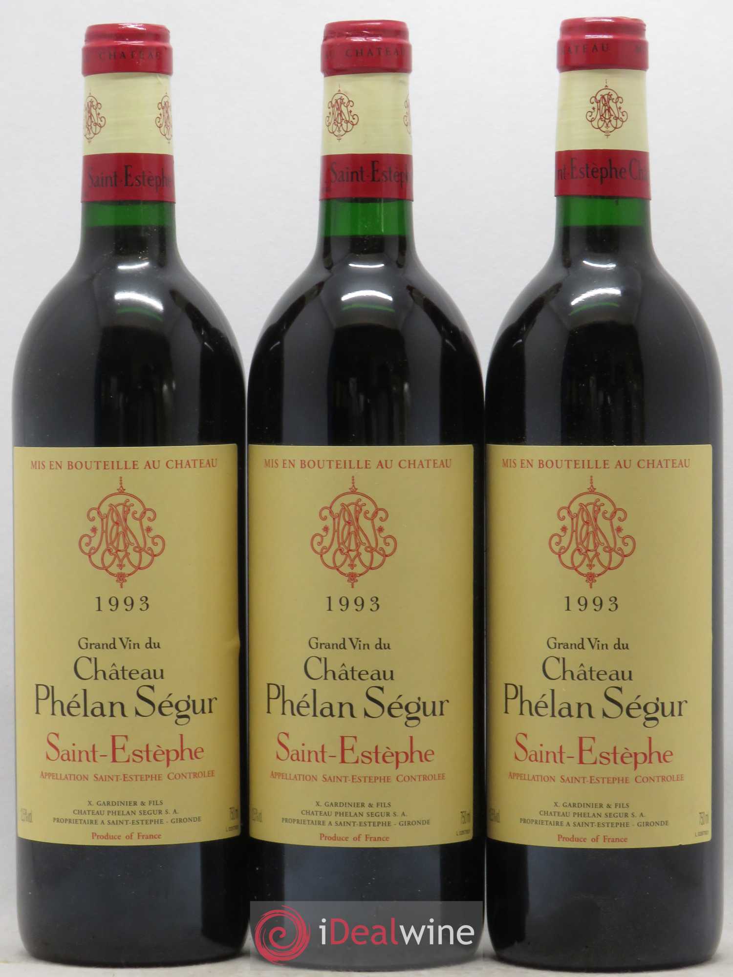 Château Phélan Ségur 1993 - Lot de 12 bouteilles - 1