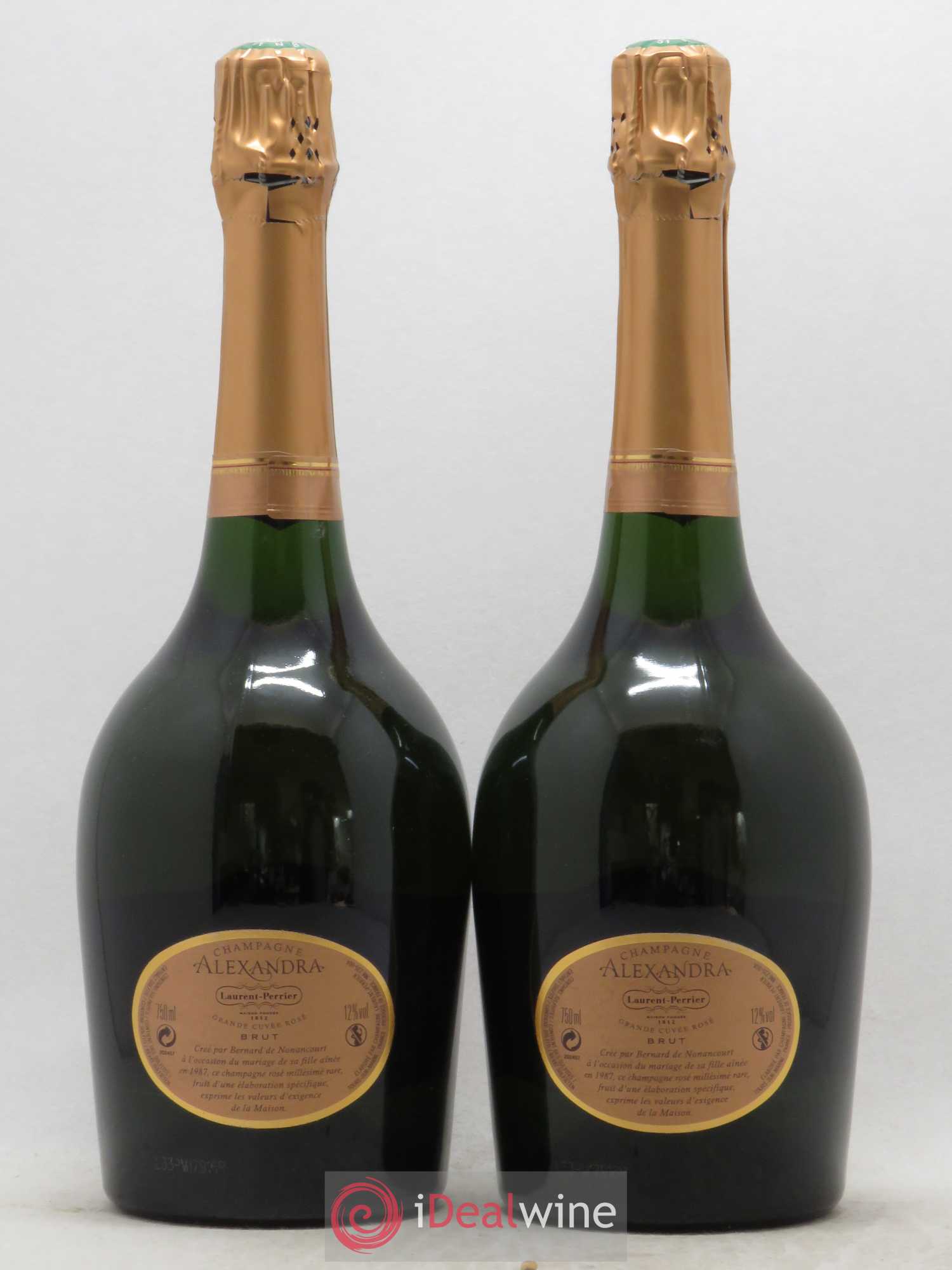 Cuvée Alexandra Laurent Perrier 2004 - Lot de 2 bouteilles - 1