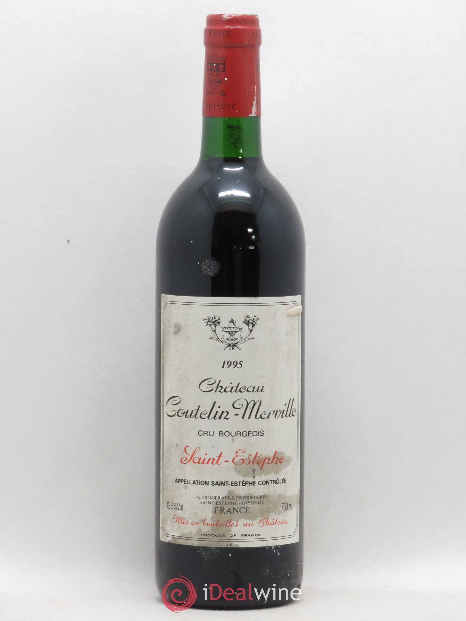Château Coutelin-Merville Cru Bourgeois 1995 - Lot de 1 bouteille - 0
