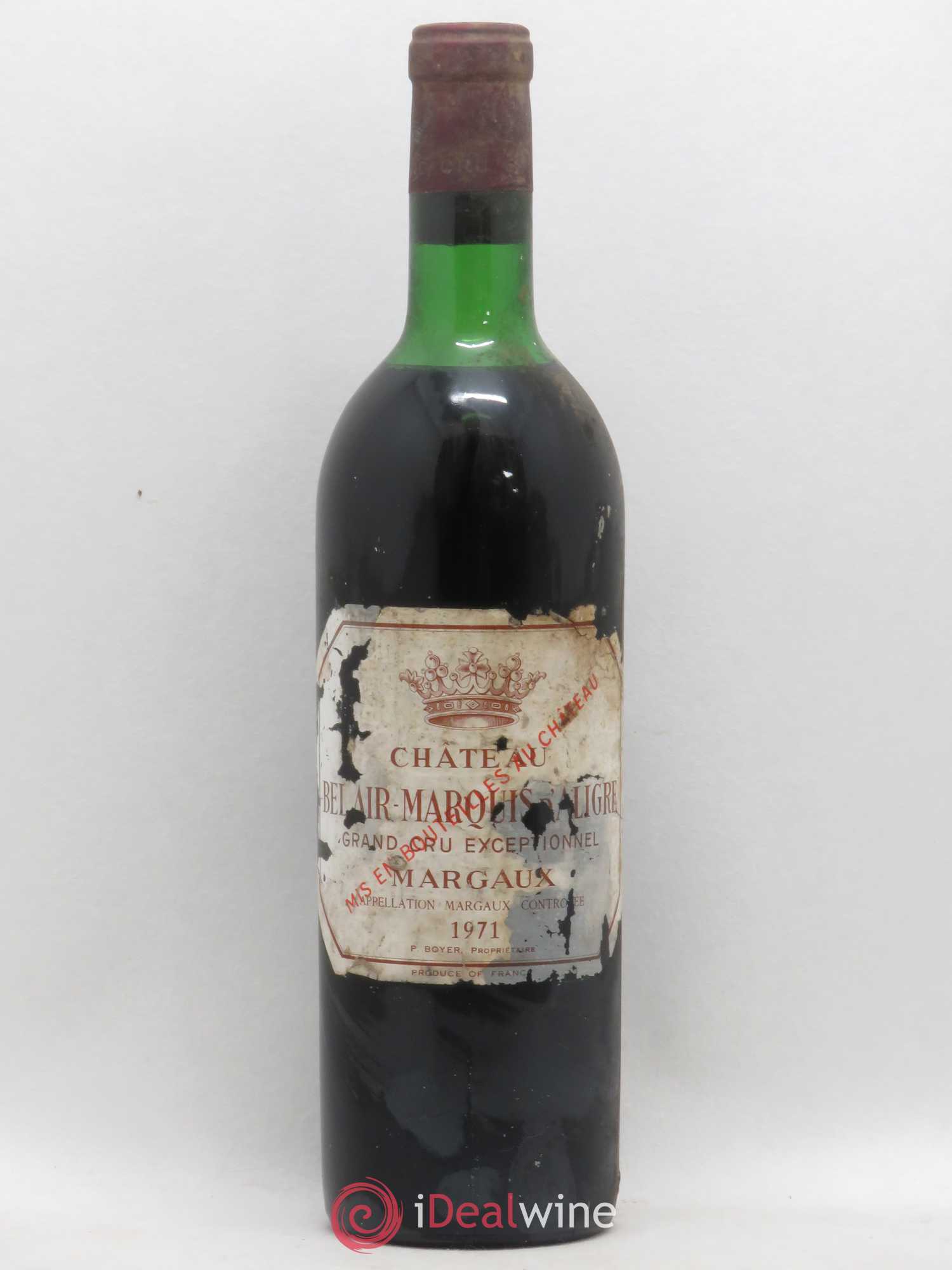 Château Bel Air Marquis d'Aligre 1971 - Lot de 1 bouteille - 0