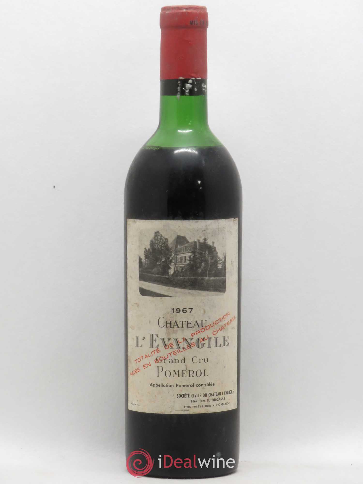 Château l' Évangile 1967 - Lot de 1 bouteille - 0