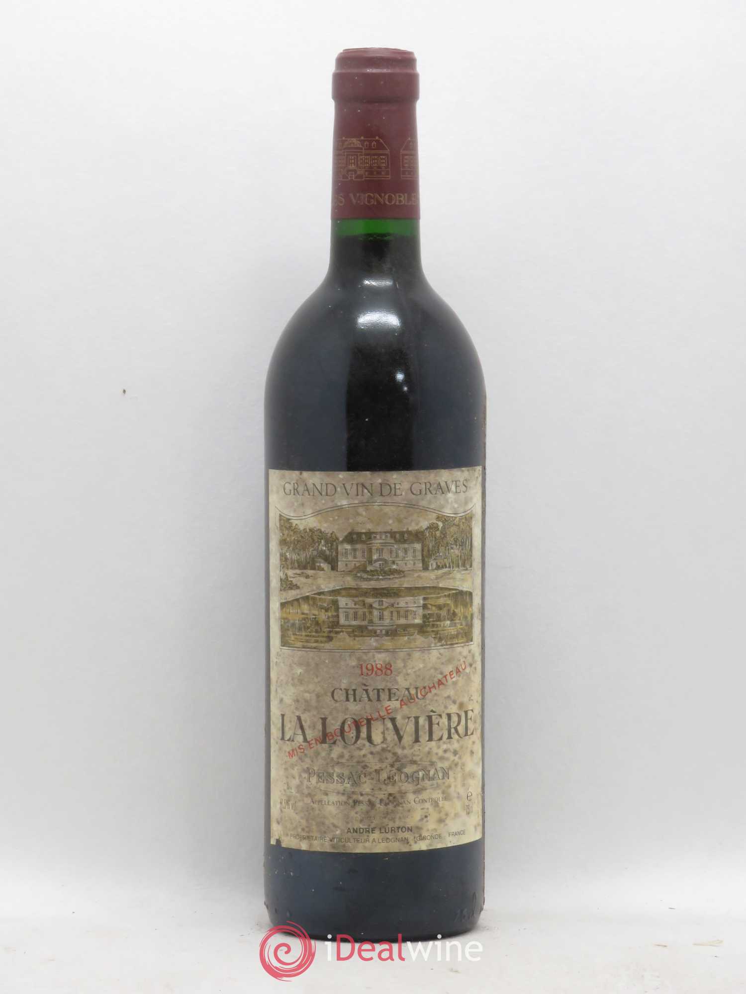 Château la Louvière 1988 - Lot de 1 bouteille - 0