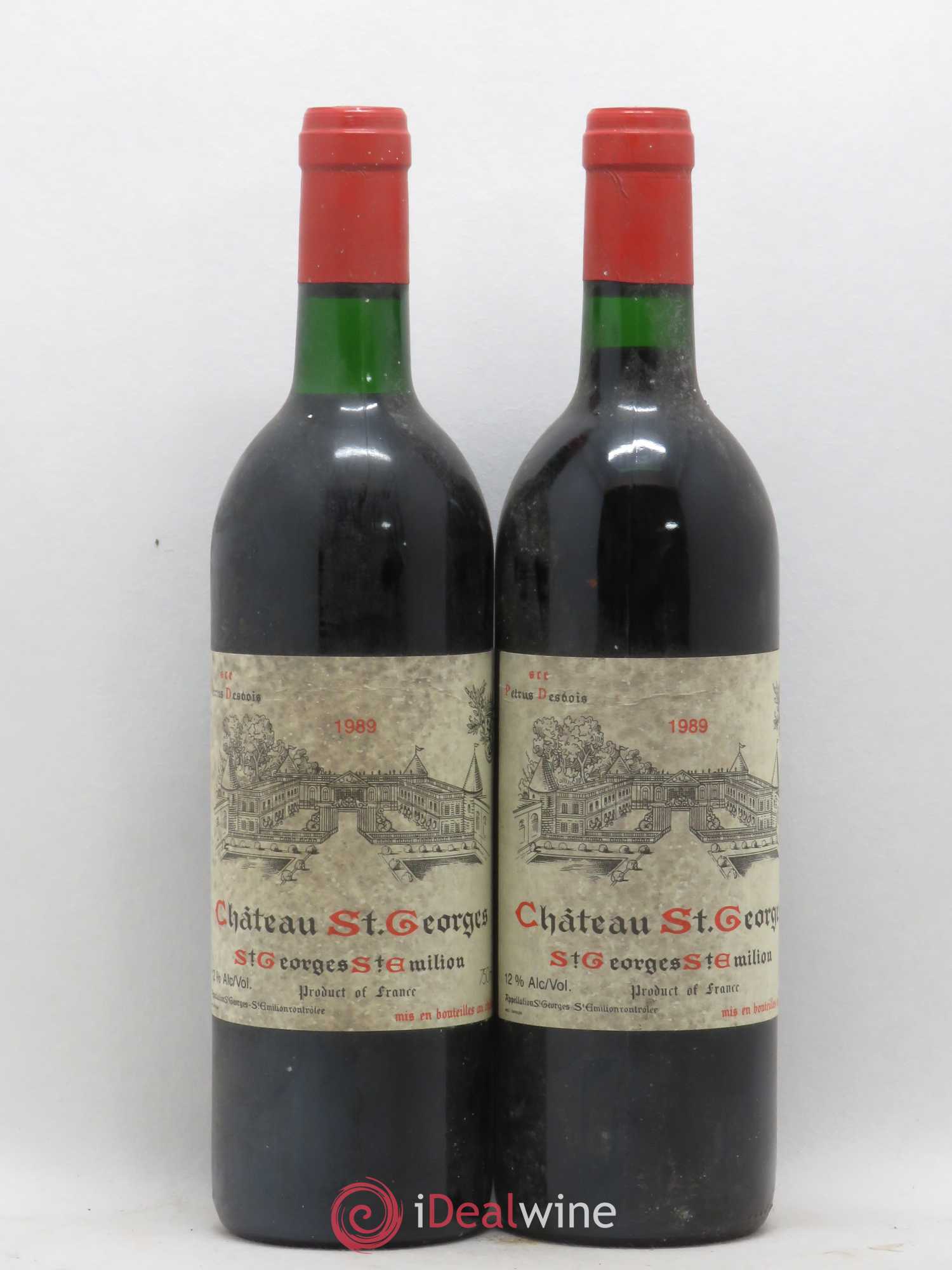 Château Saint-Georges 1989 - Lot de 2 bouteilles - 0