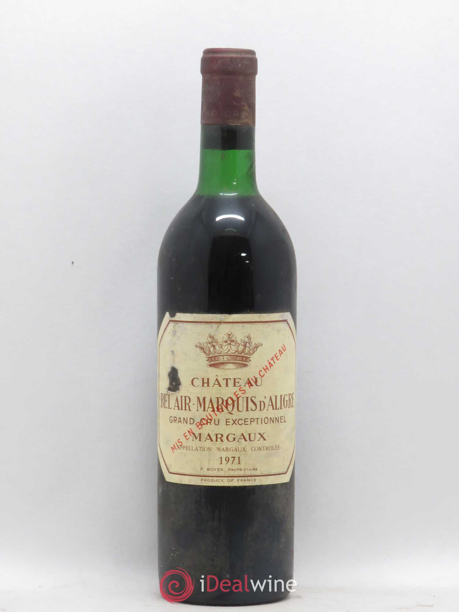 Château Bel Air Marquis d'Aligre 1971 - Lot de 1 bouteille - 0