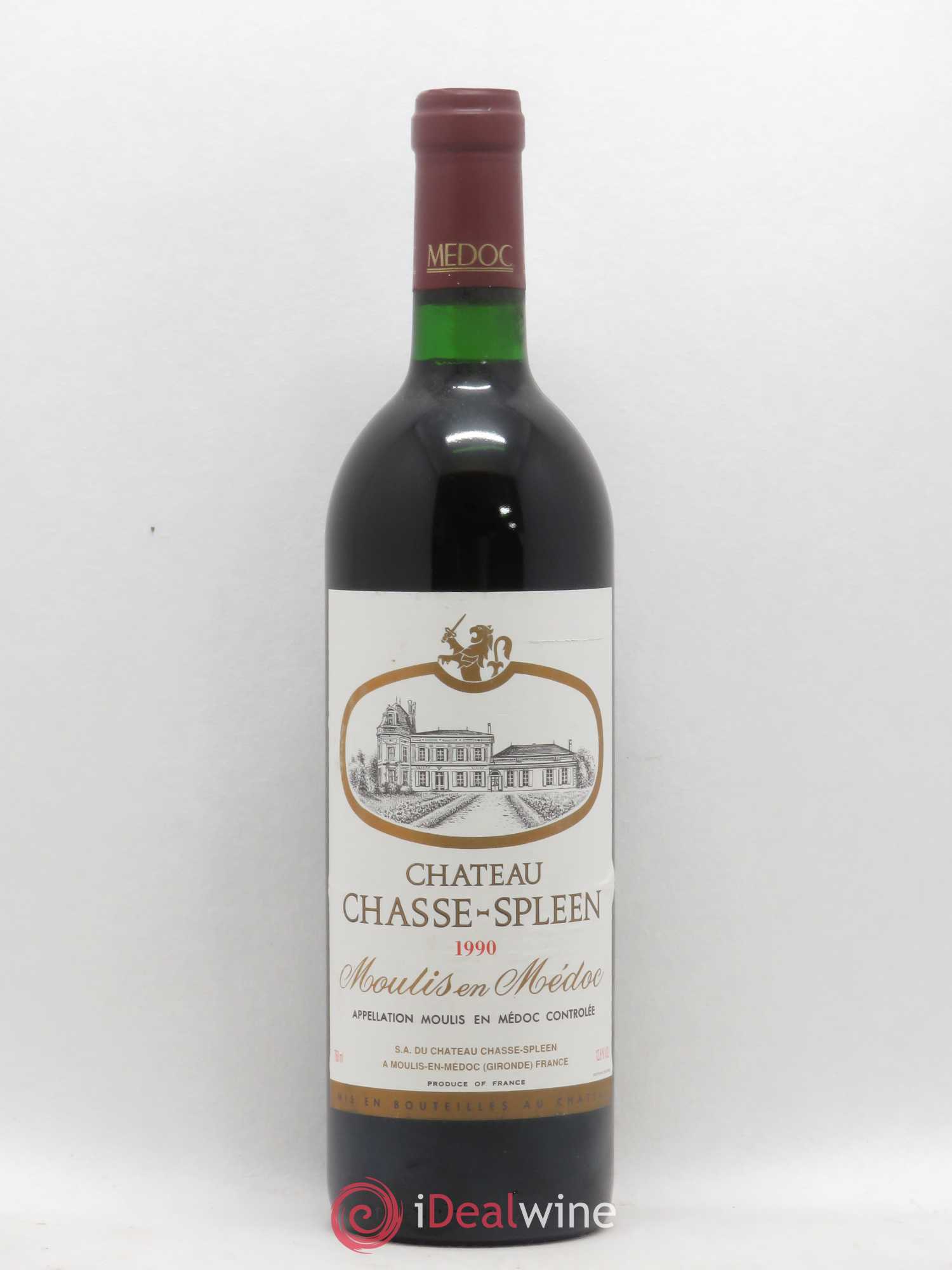 Château Chasse Spleen 1990 - Lot de 1 bouteille - 0