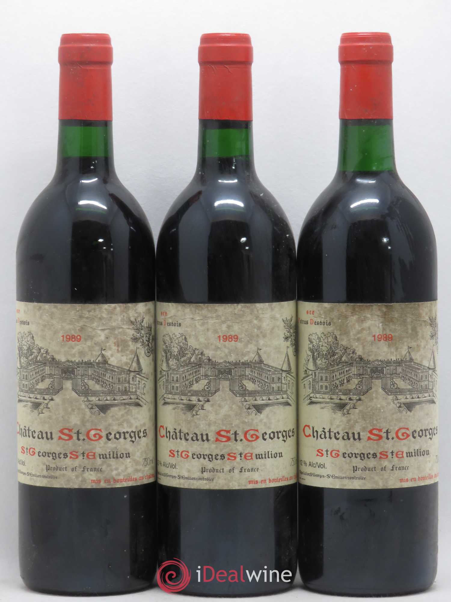 Château Saint-Georges 1989 - Lot de 3 bouteilles - 0