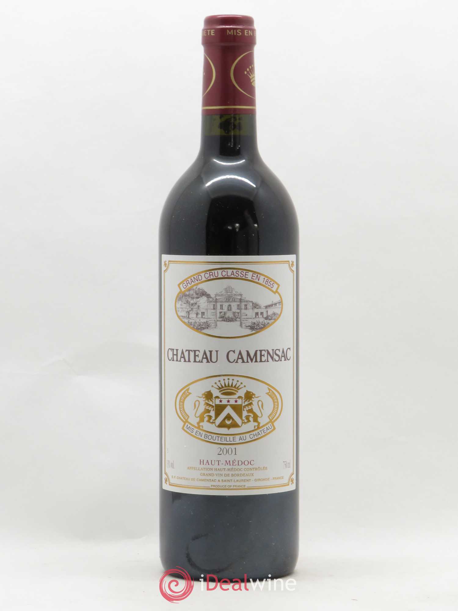 Château Camensac 5ème Grand Cru Classé 2001 - Lot de 1 bouteille - 0