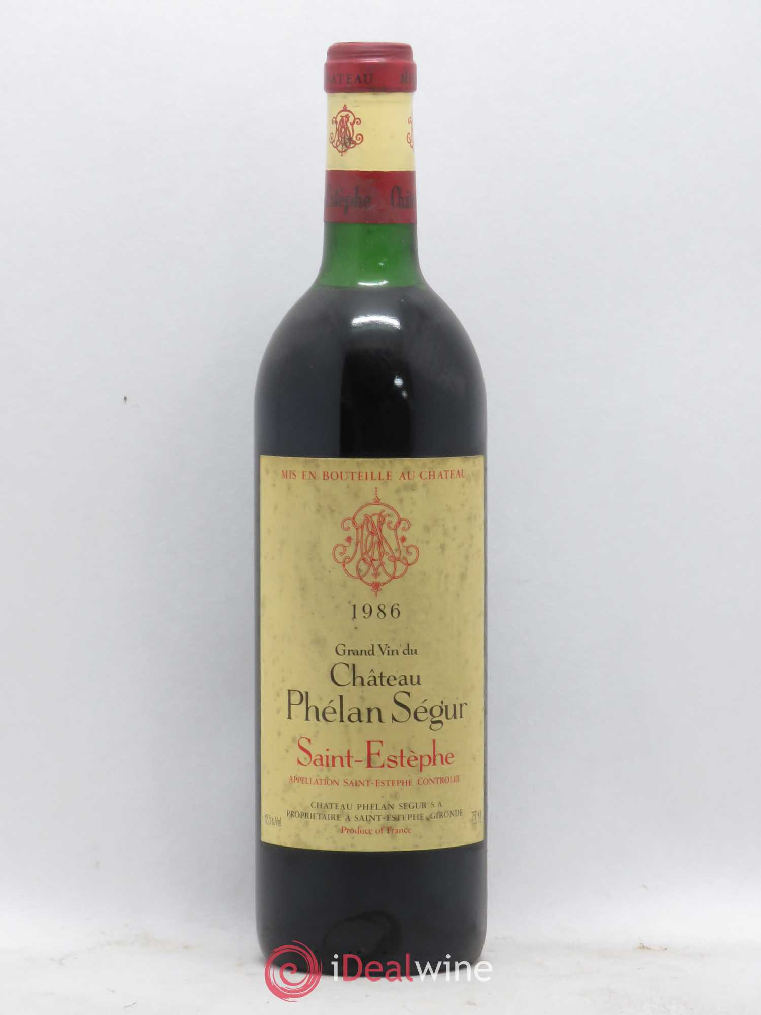 Château Phélan Ségur 1986 - Lot de 1 bouteille - 0